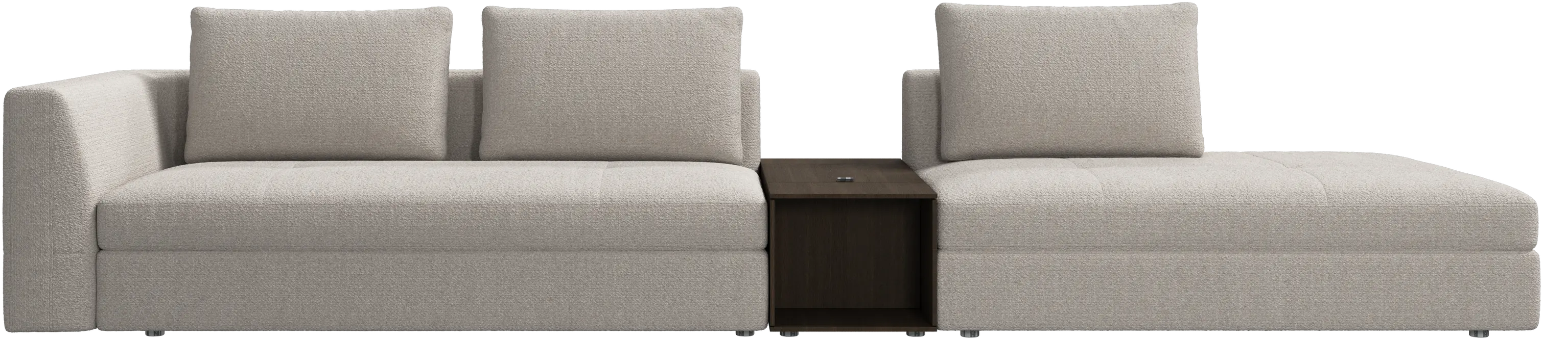 Bergamo 3-seters loungesofa med oppbevaring