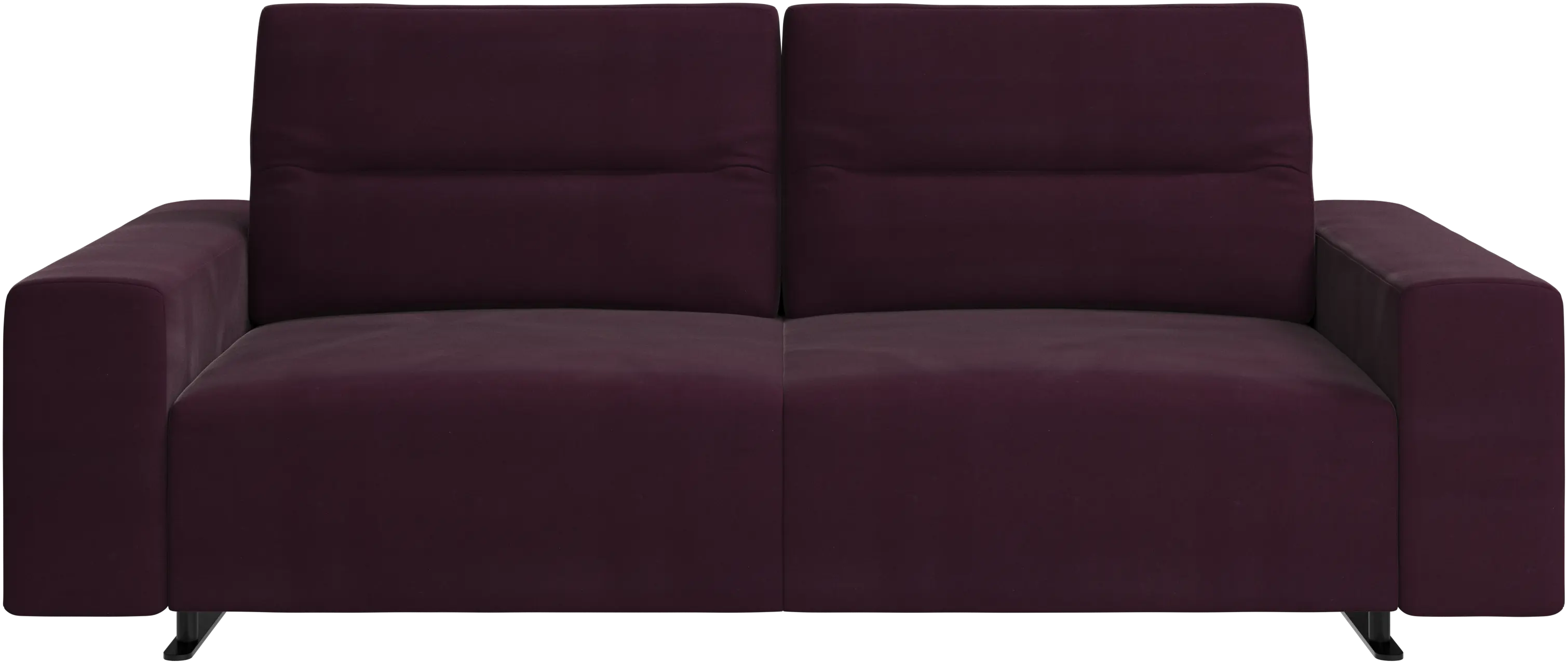 Hampton soffa med justerbart nackstöd och förvaring på höger sida