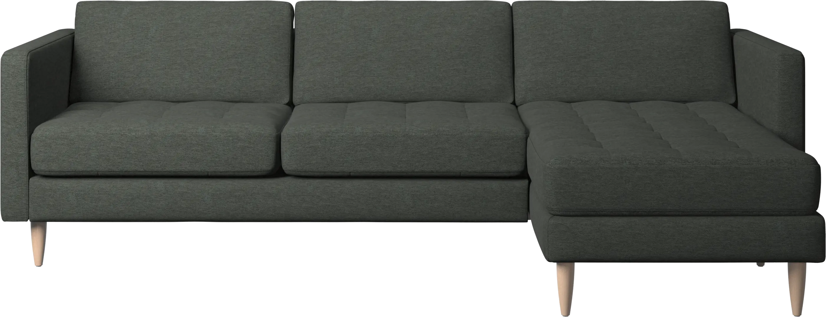 Osaka sofa with resting unit, tufted seat