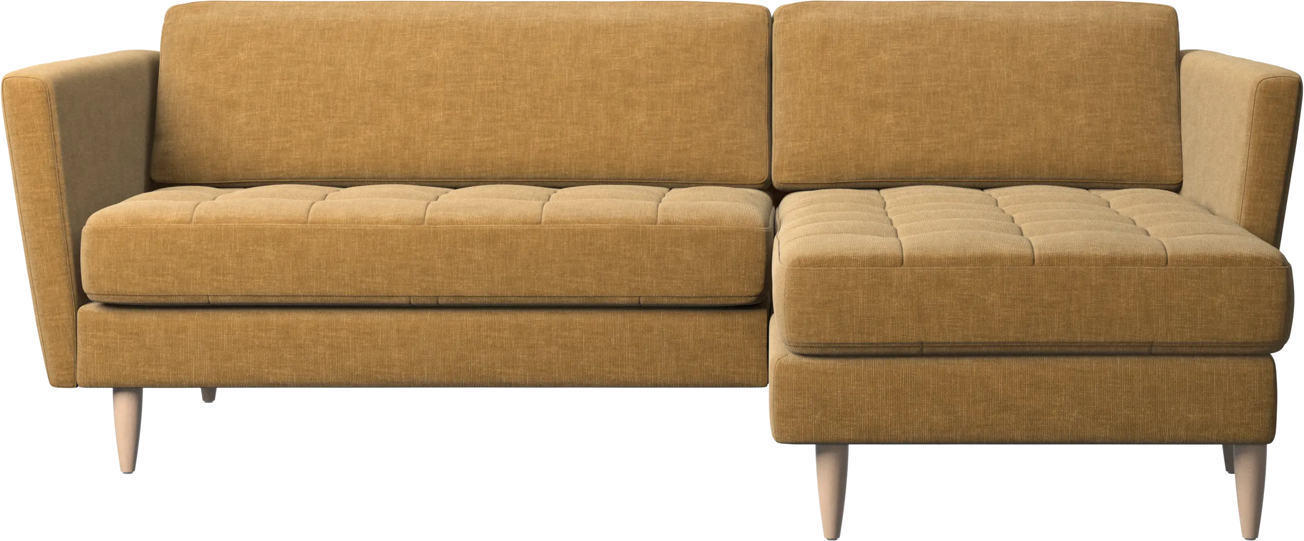 Osaka sofa with resting unit, tufted seat