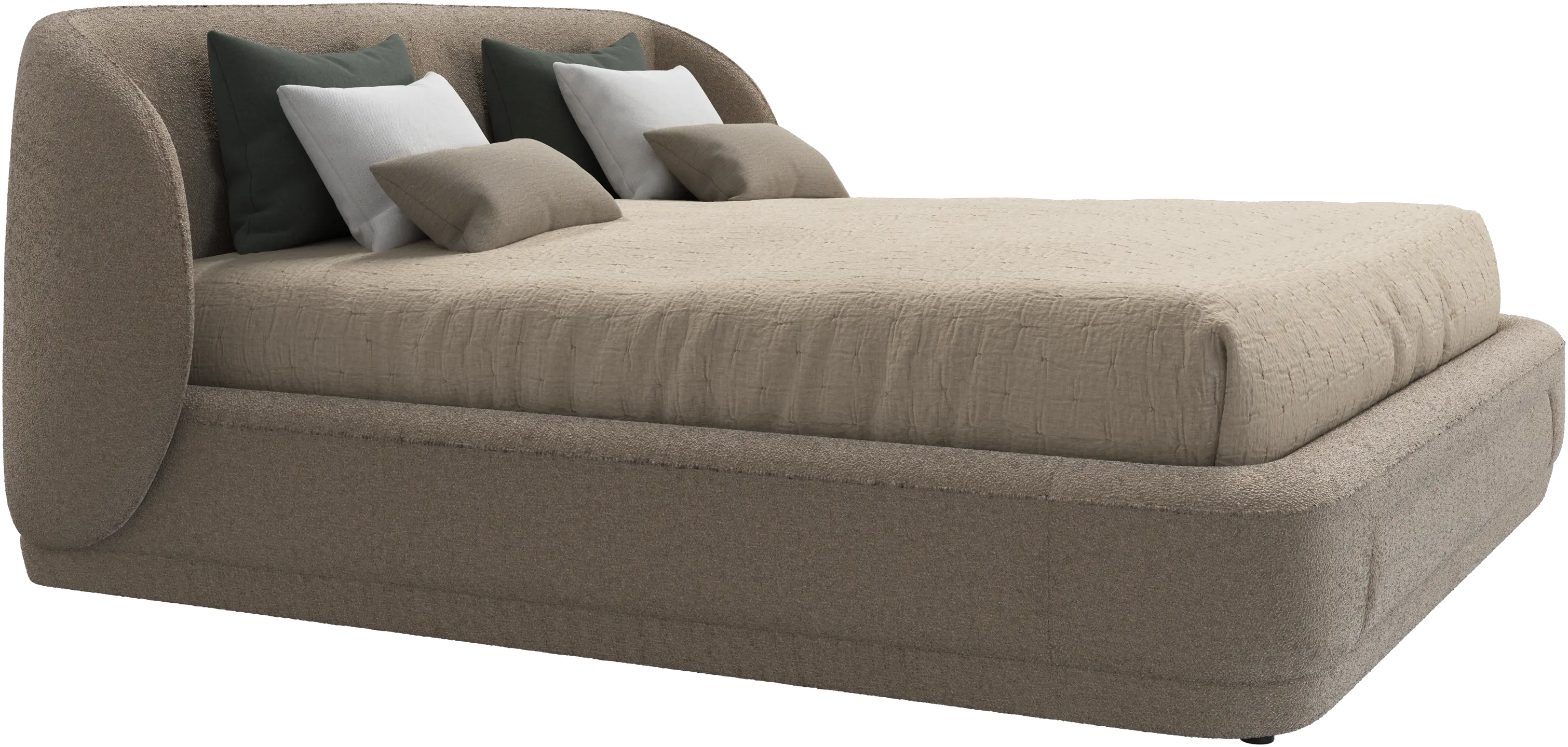 Bolzano bed with slats  - W193xL203cm