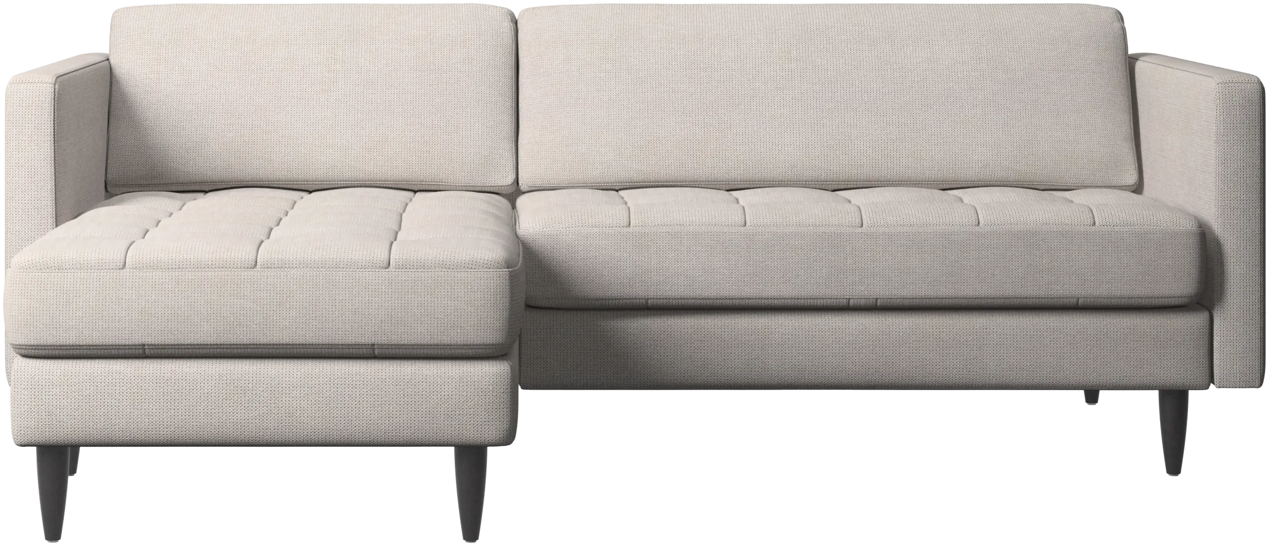 Osaka sofa with resting unit, tufted seat