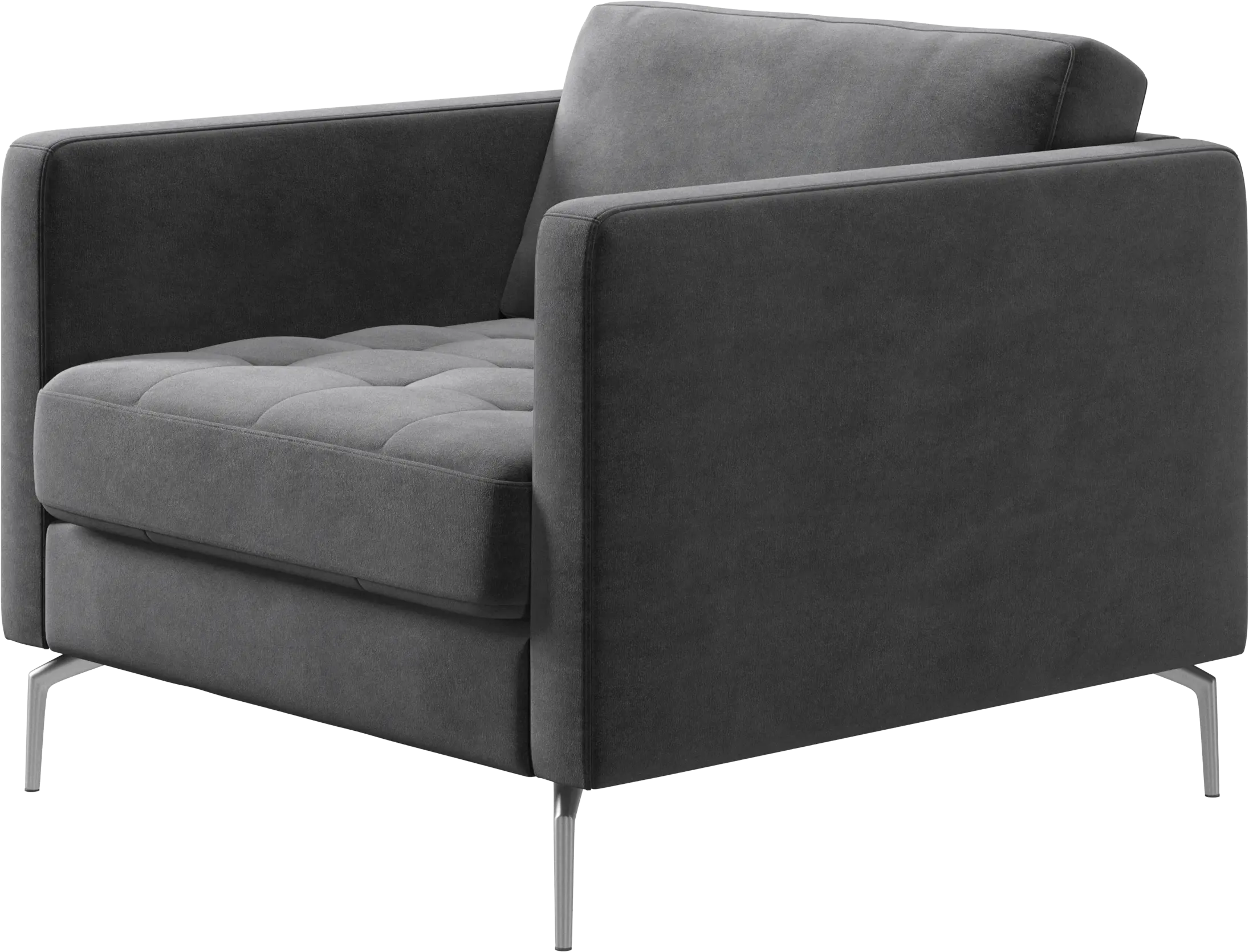 Osaka chair, tufted seat