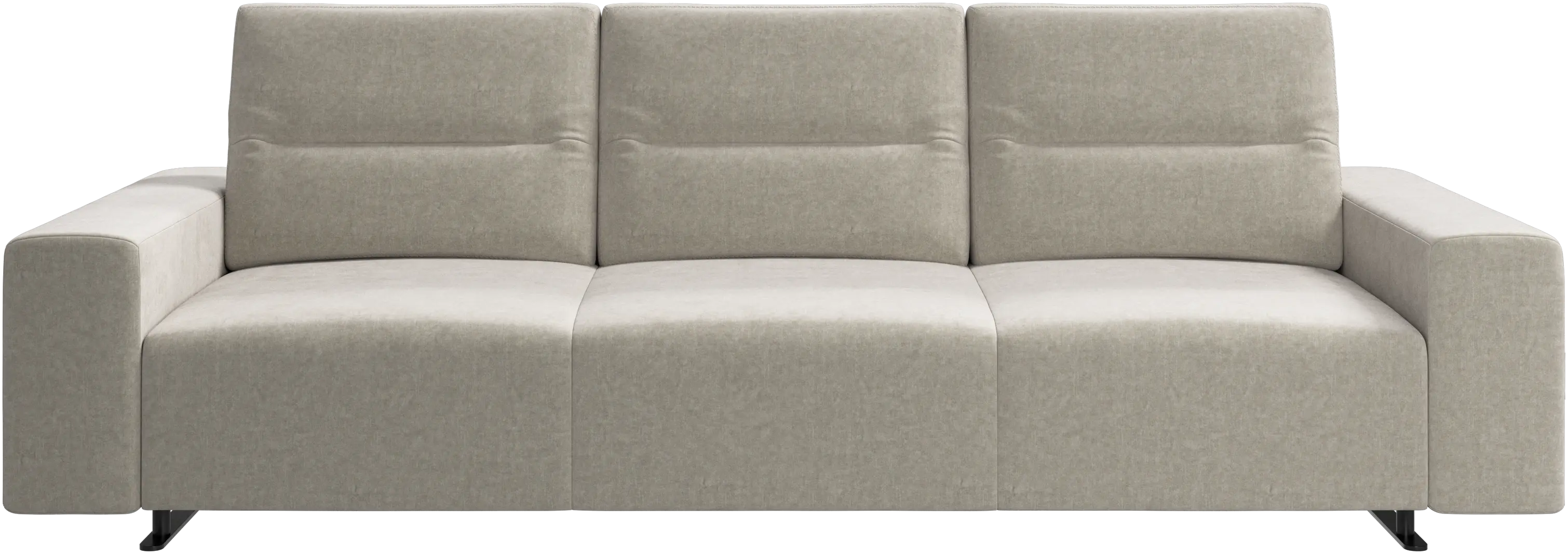 Hampton sofa with adjustable back and storage on the left side