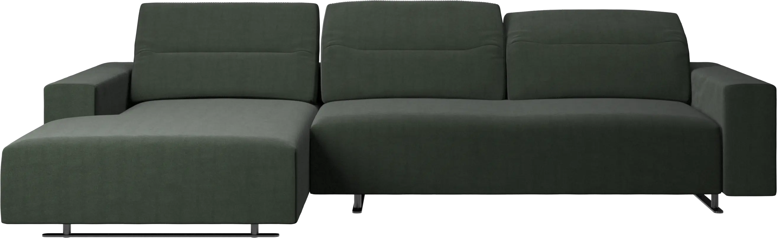 Hampton sofa with adjustable back and resting unit left side