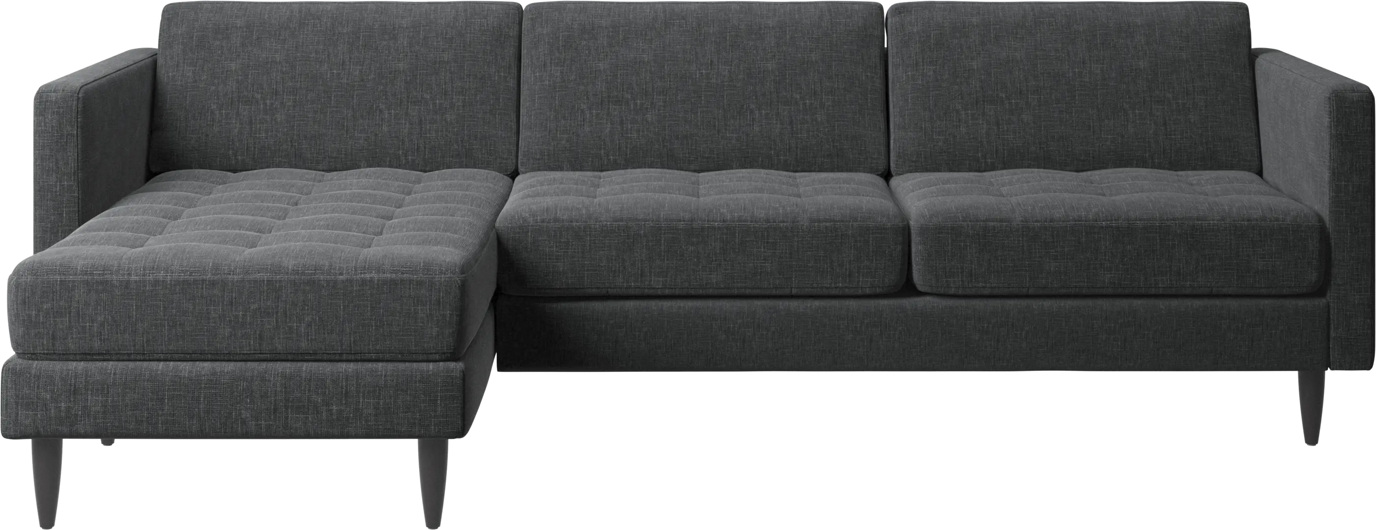 Osaka sofa with resting unit, tufted seat