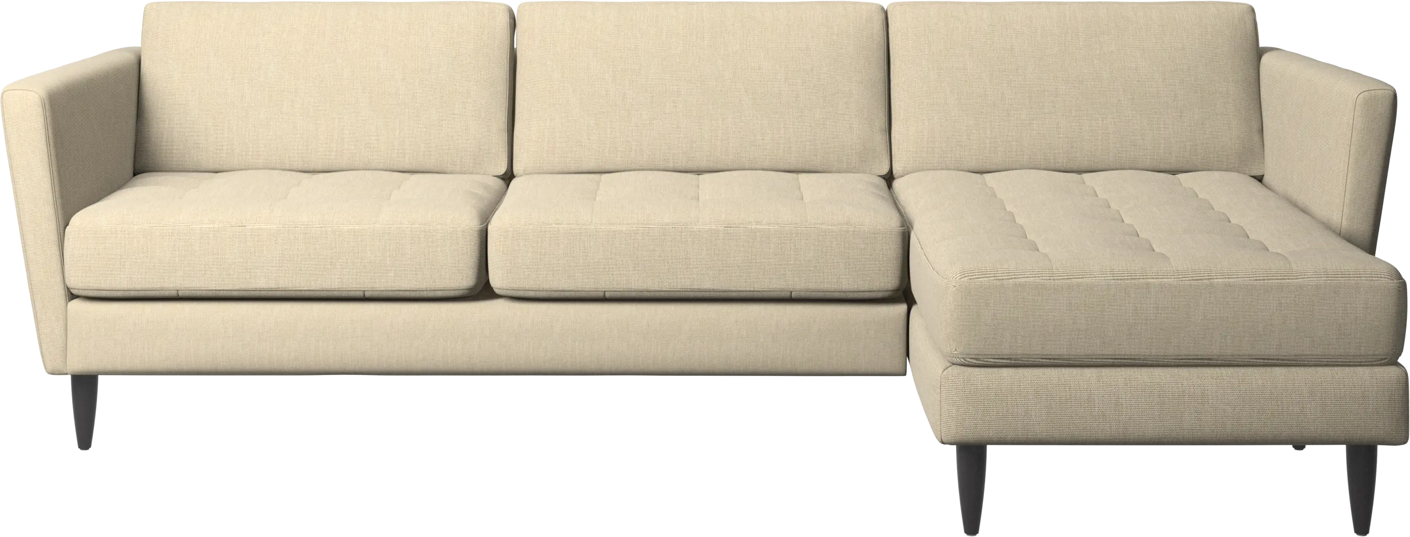 Osaka sofa with resting unit, tufted seat