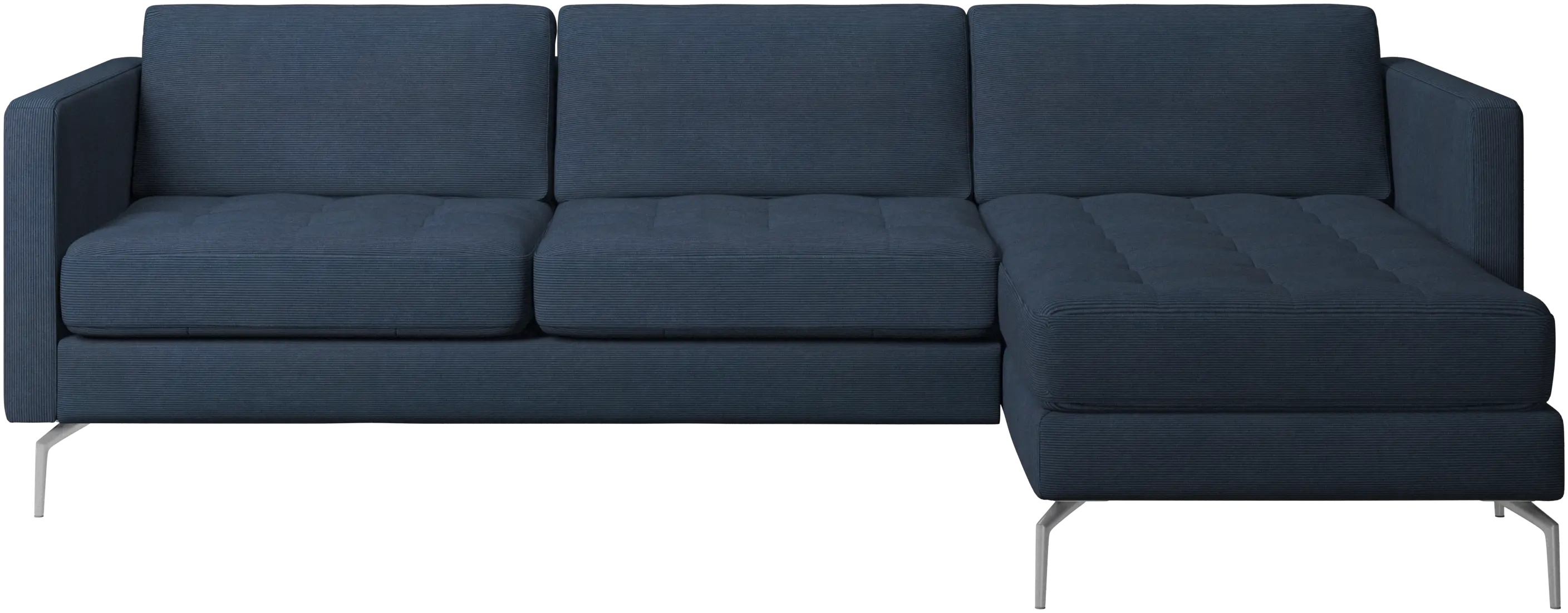 Osaka sofa with resting unit, tufted seat