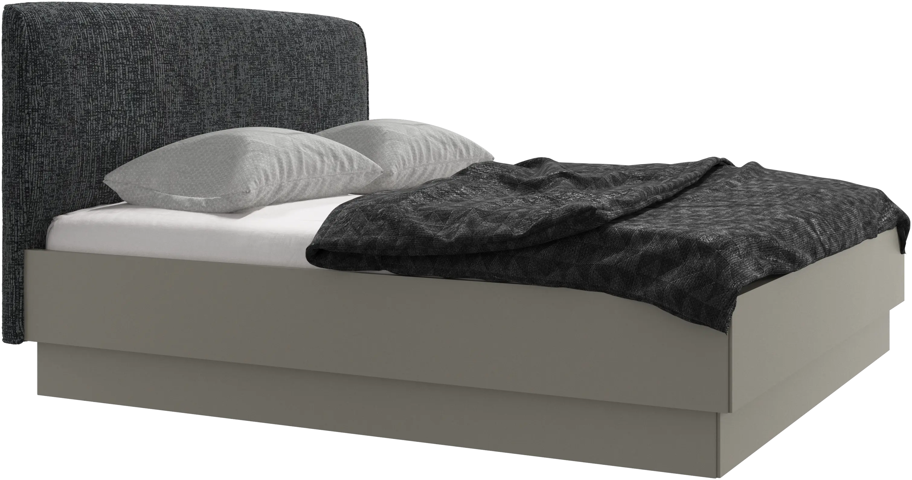 Houston, upholstered bed with storage
