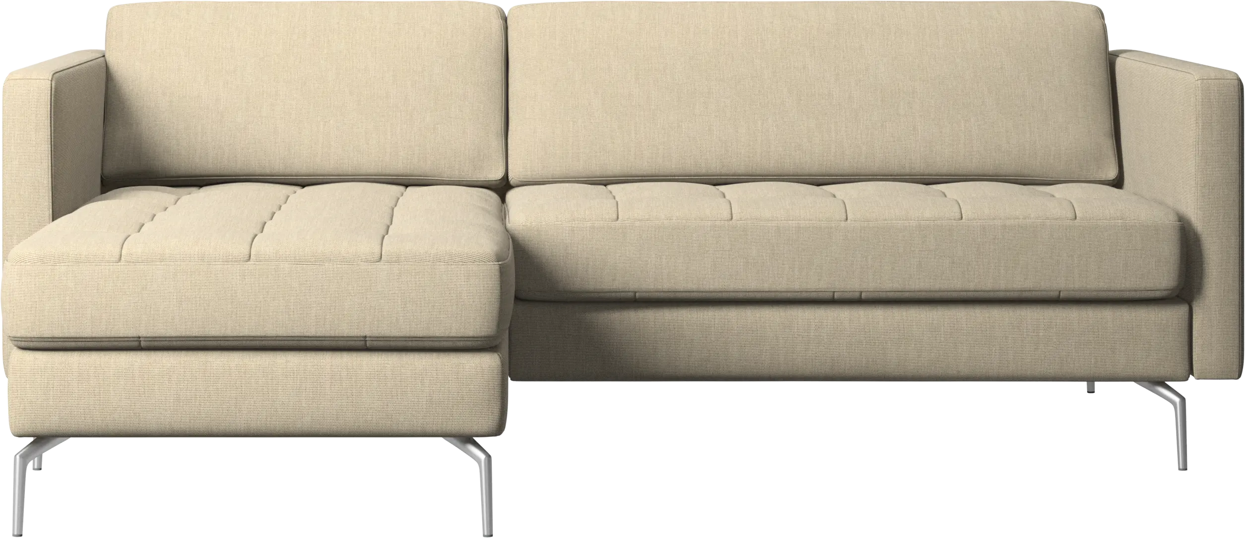 Osaka sofa with resting unit, tufted seat