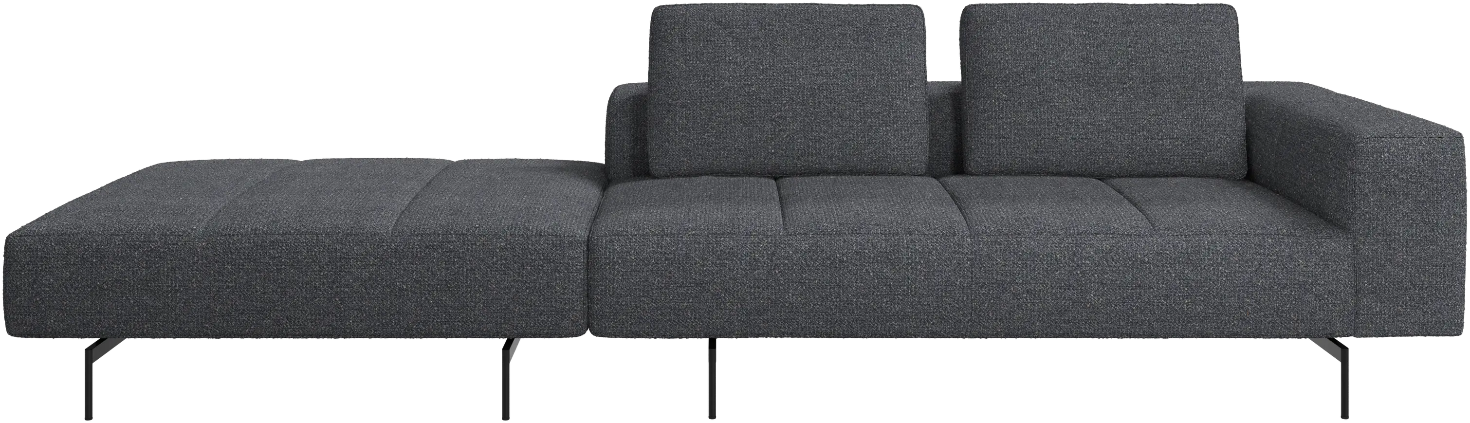 Amsterdam sofa with footstool on left side