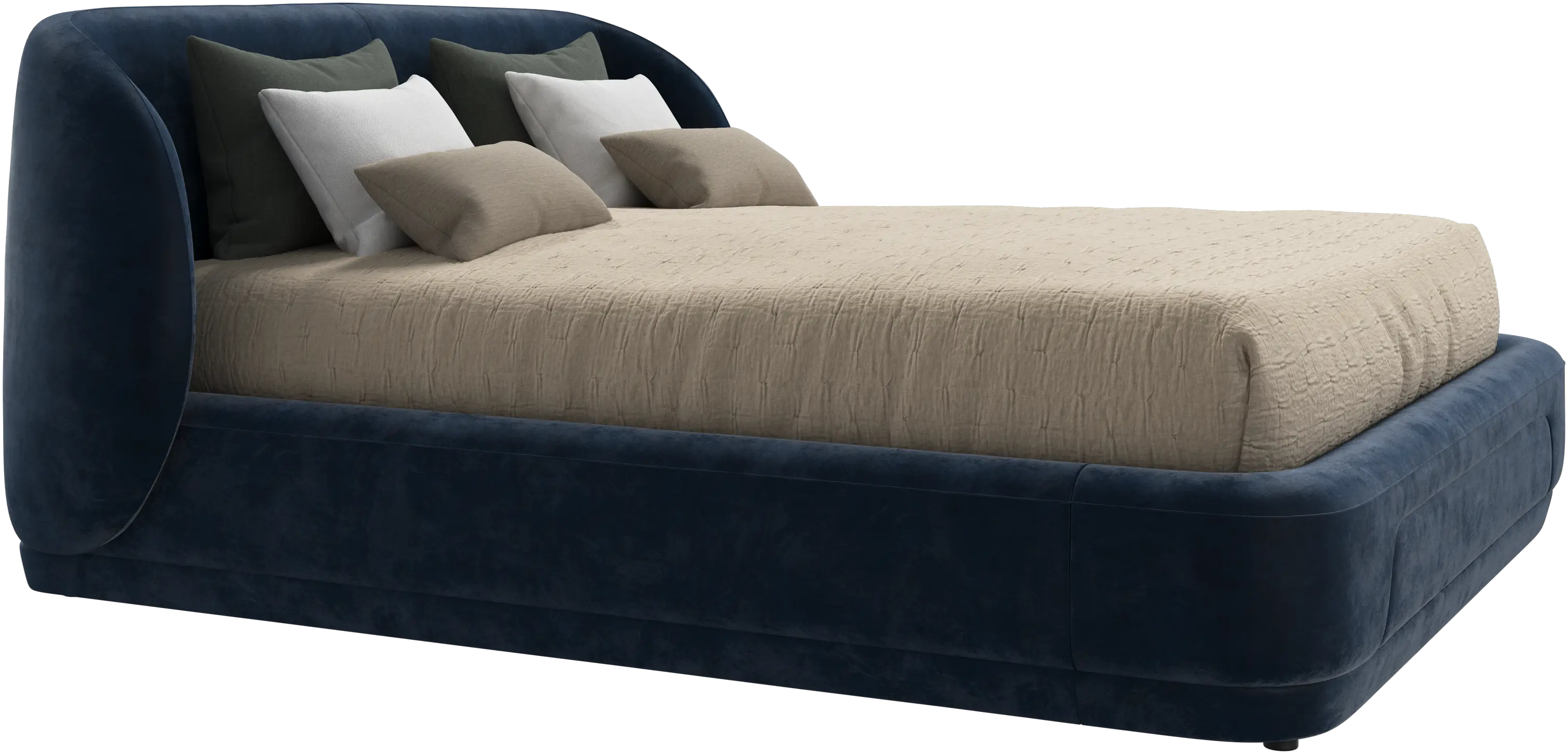 Bolzano bed with slats  - W152,5xL203cm