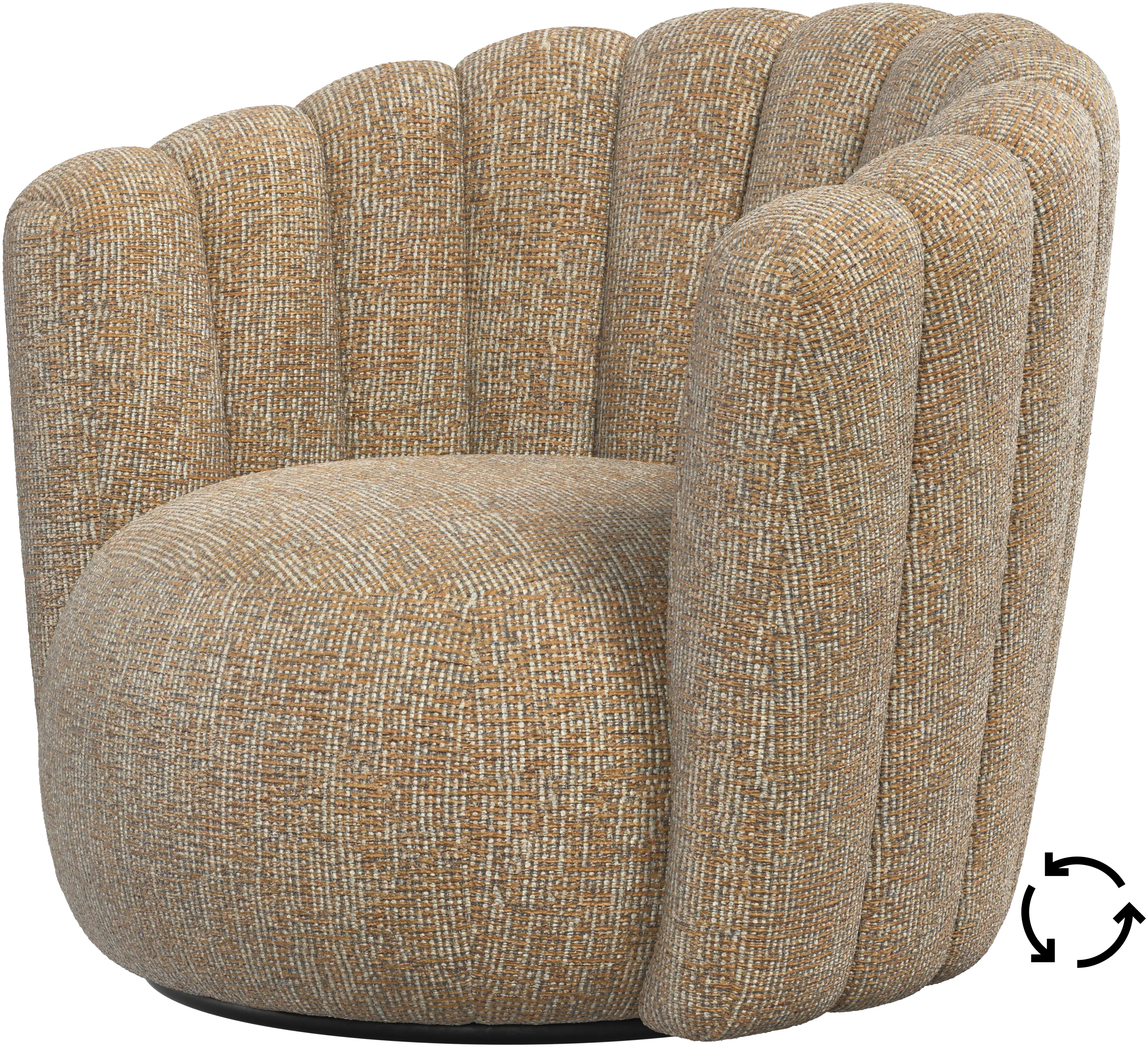 Sweet Art armchair with swivel function