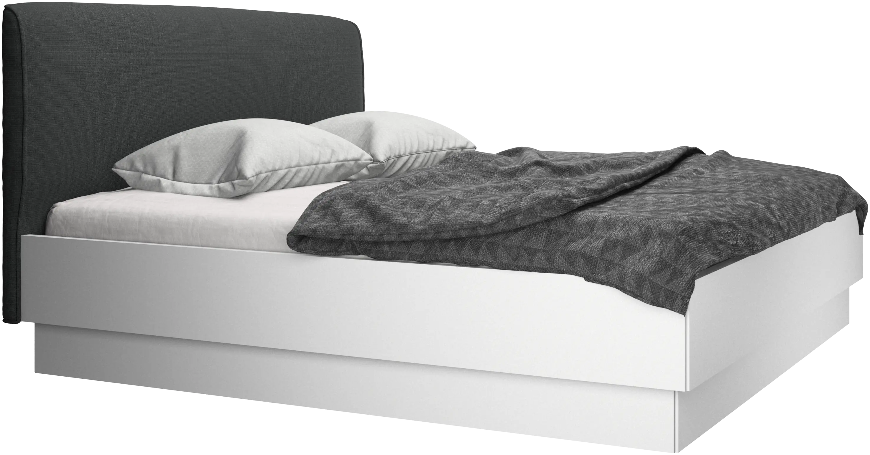 Houston, upholstered bed with storage
