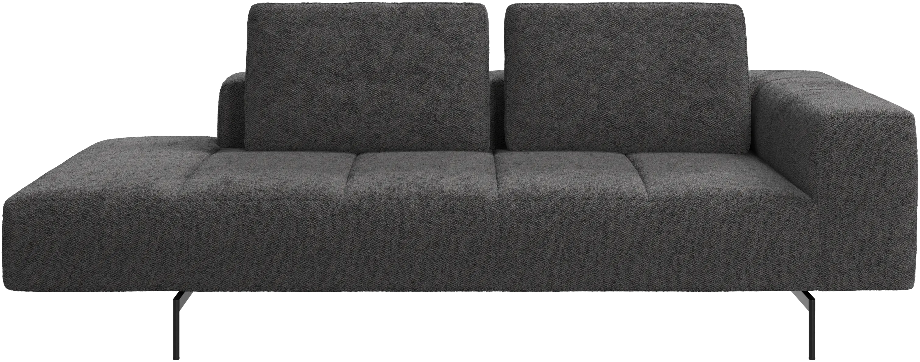 Amsterdam resting module for sofa, armrest right, open end left