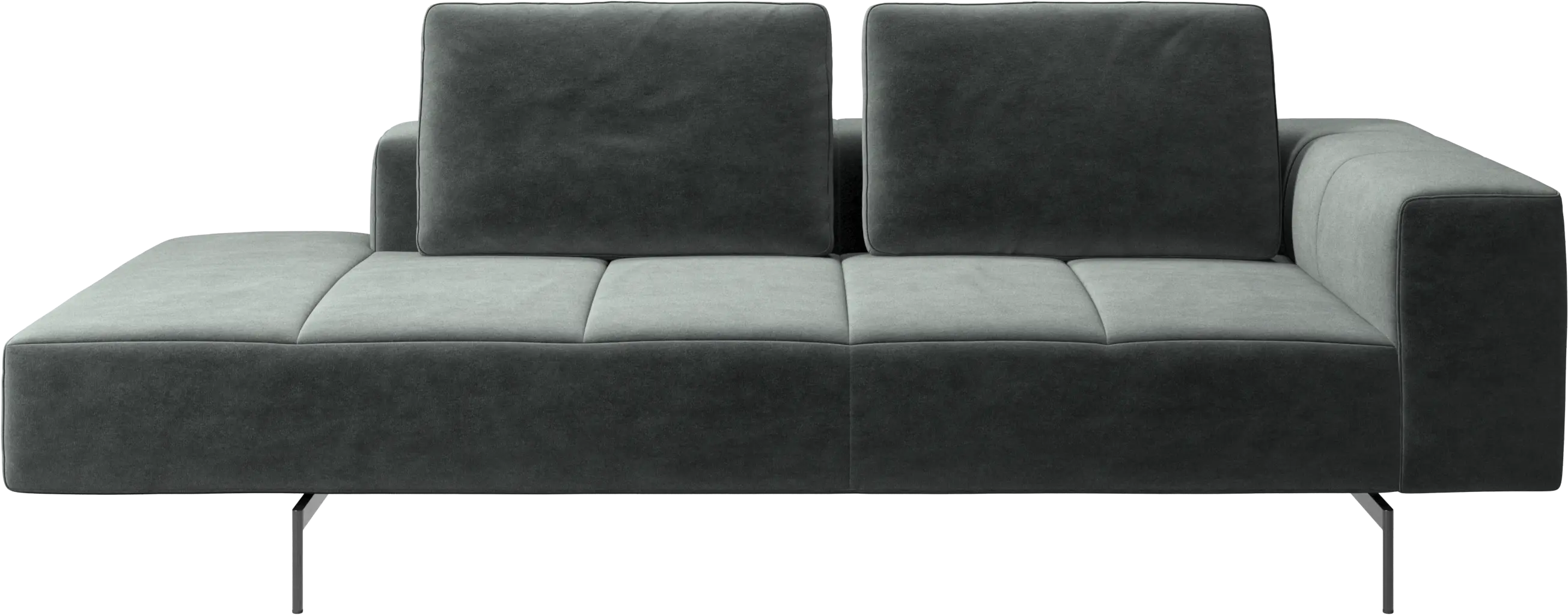 Amsterdam resting module for sofa, armrest right, open end left