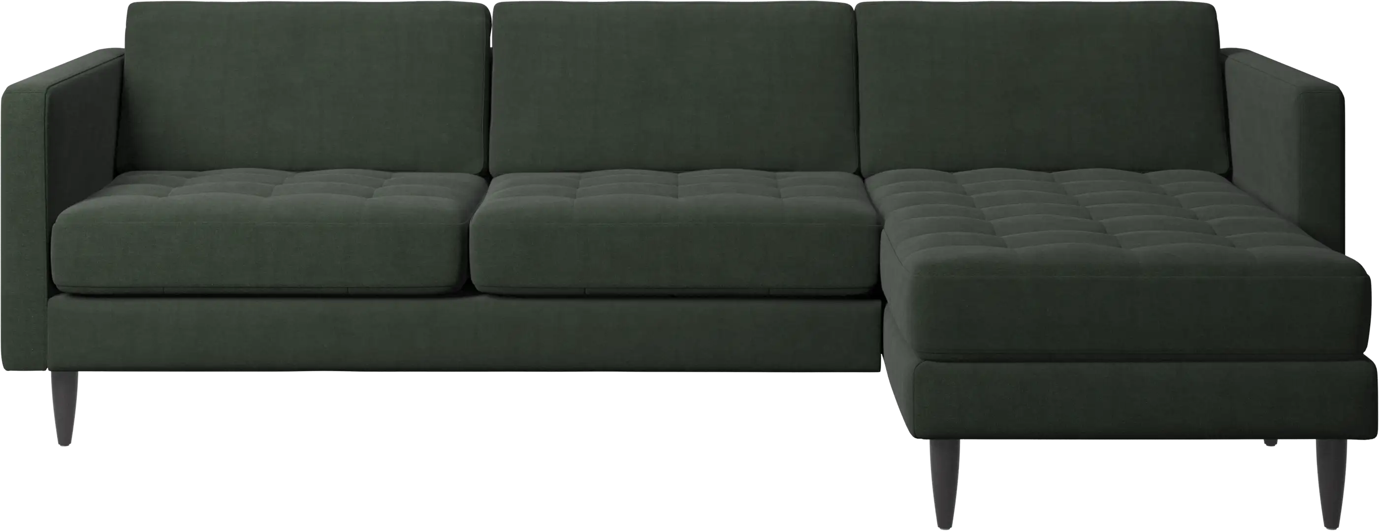 Sofa Osaka z szezlongiem, pikowane siedzisko