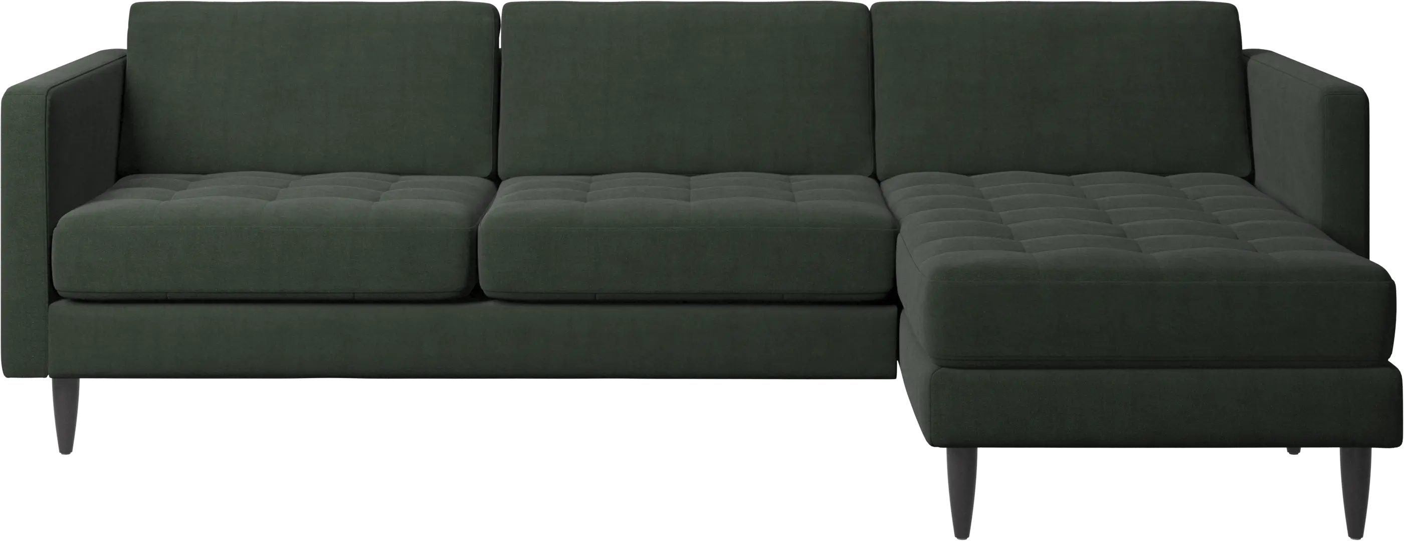 Osaka sofa with resting unit, tufted seat