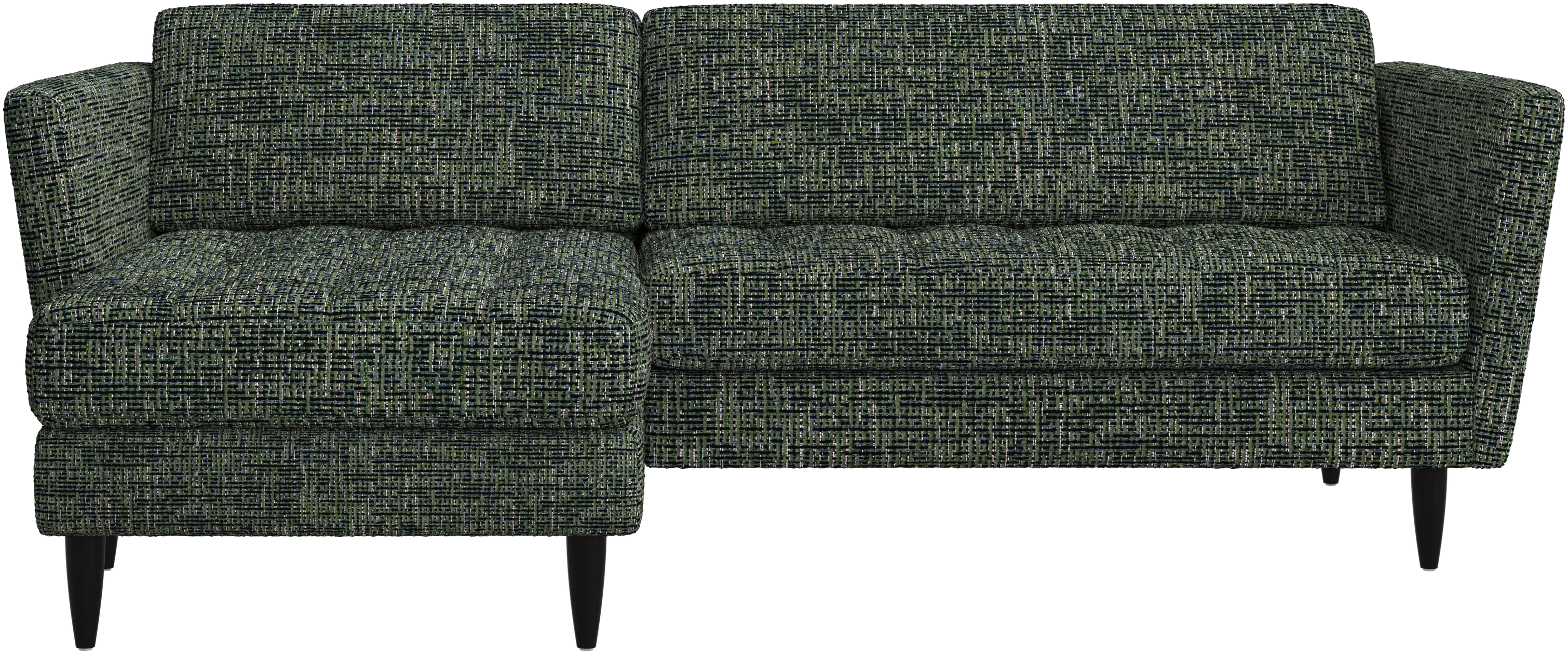 Osaka sofa with resting unit, tufted seat