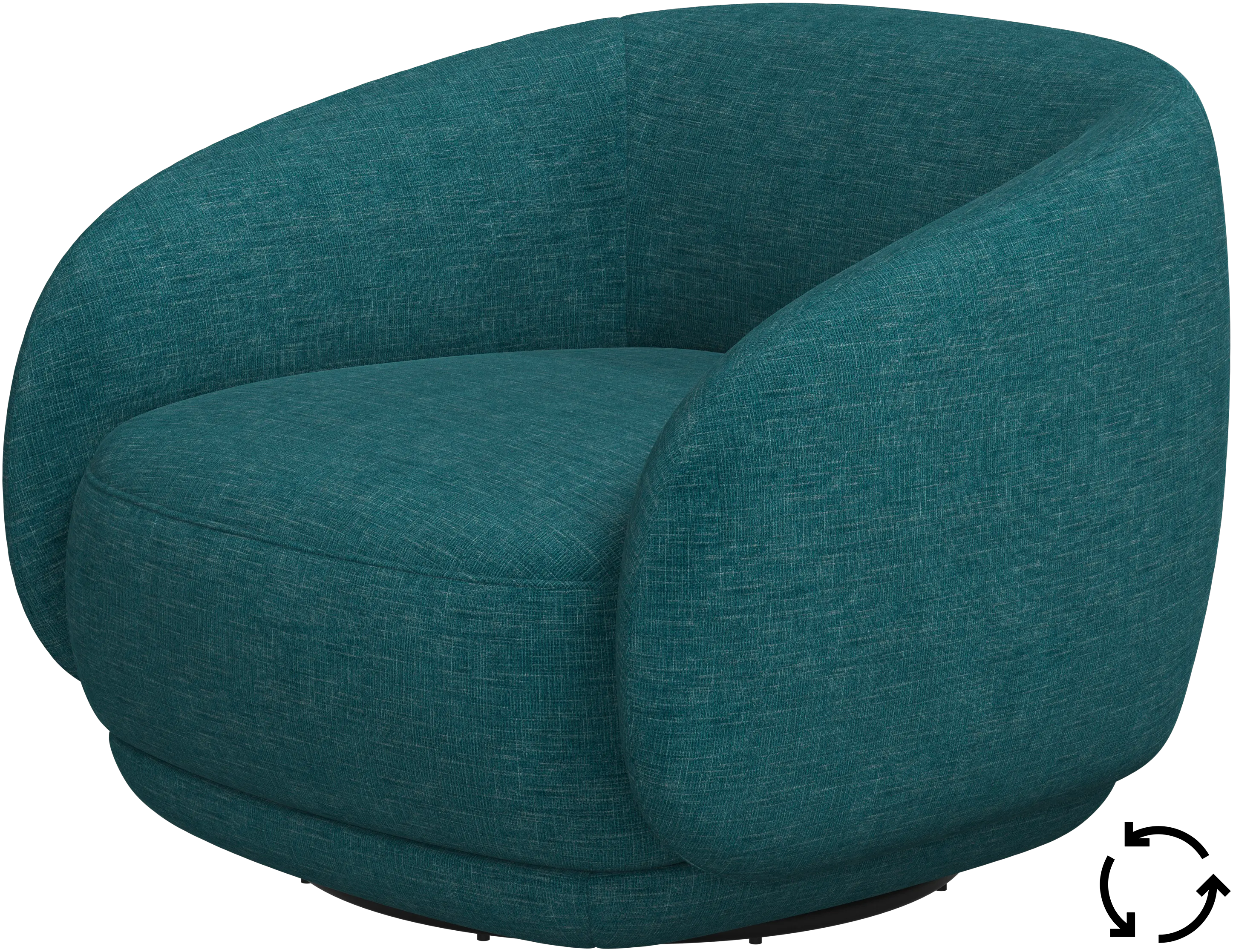 Bolzano armchair with swivel function