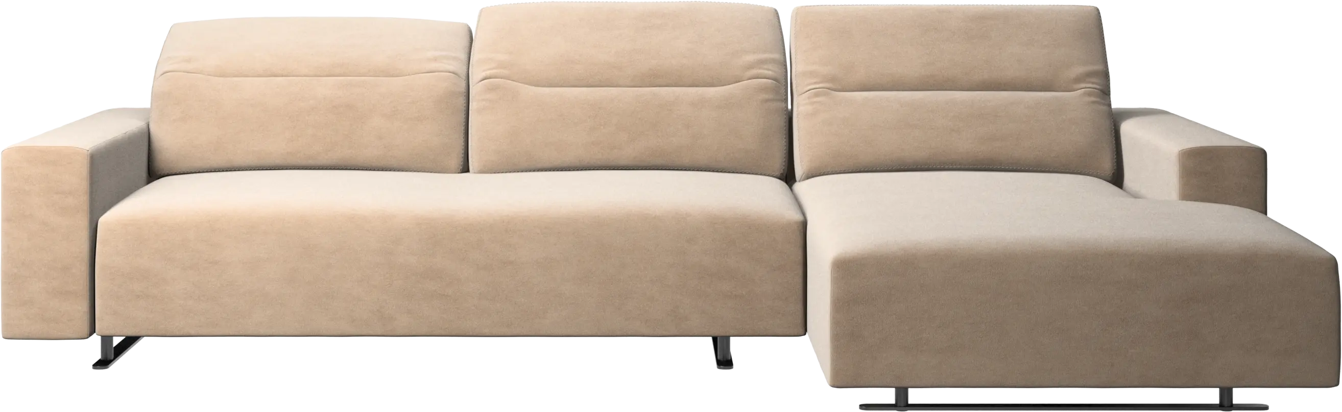 Hampton sofa with adjustable back and resting unit left side