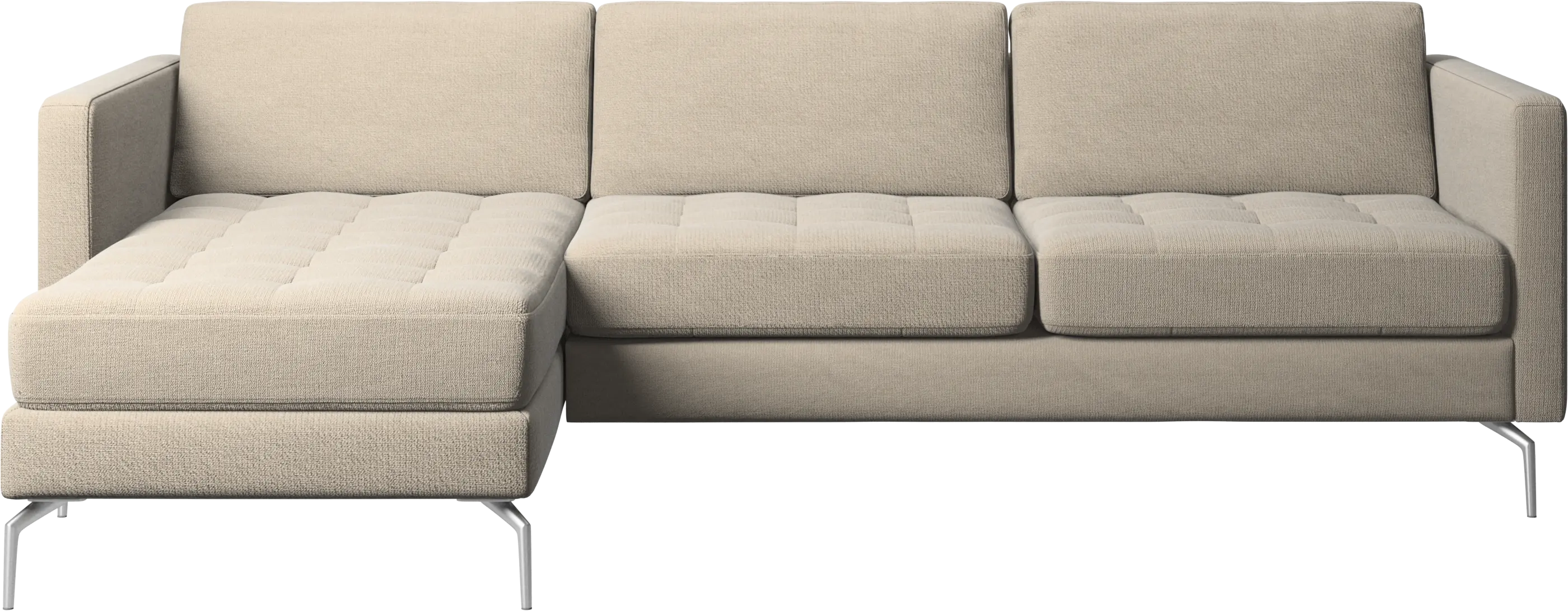 Osaka sofa with resting unit, tufted seat