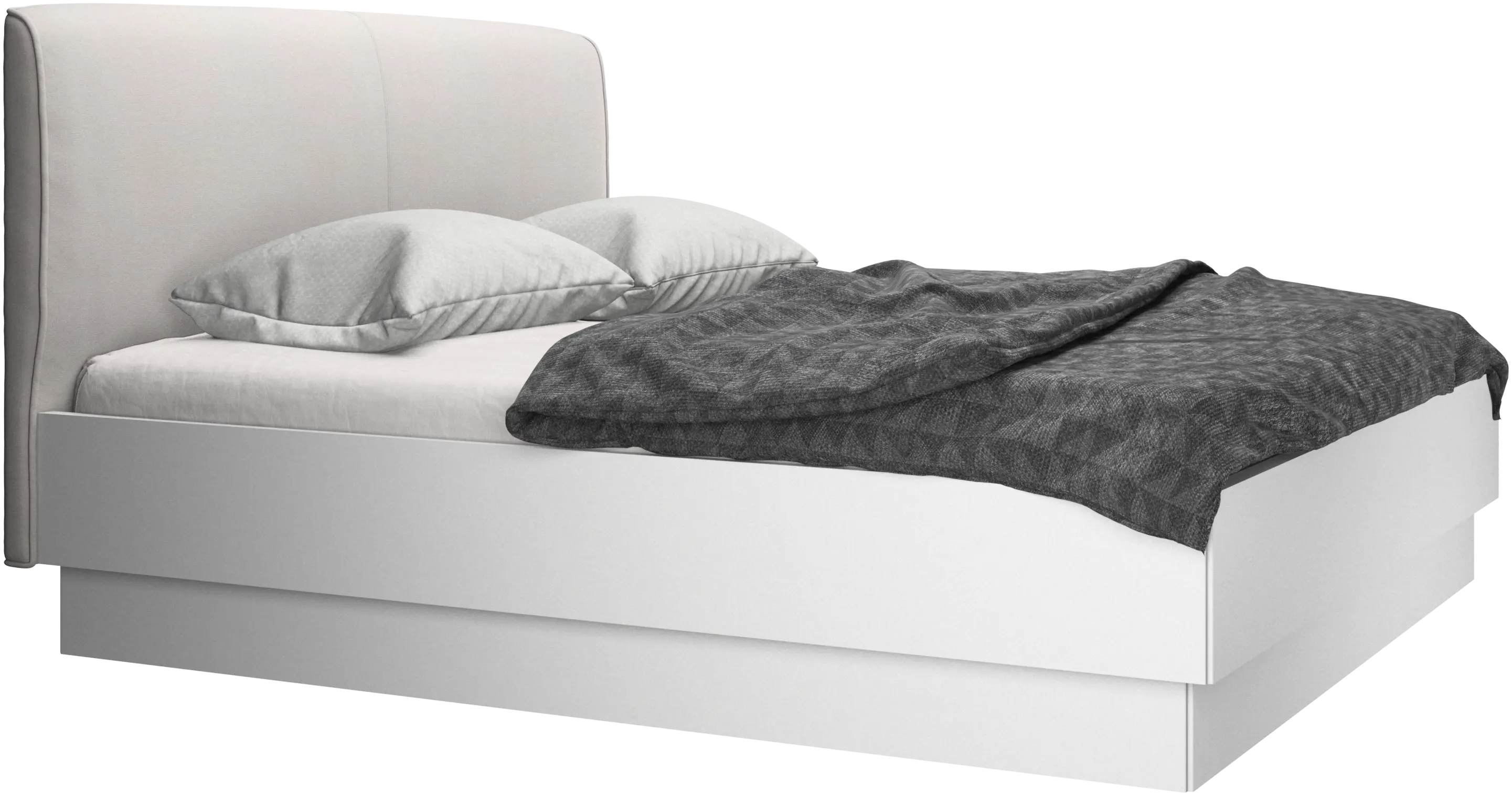 Houston, gepolstertes bett mit stauraum