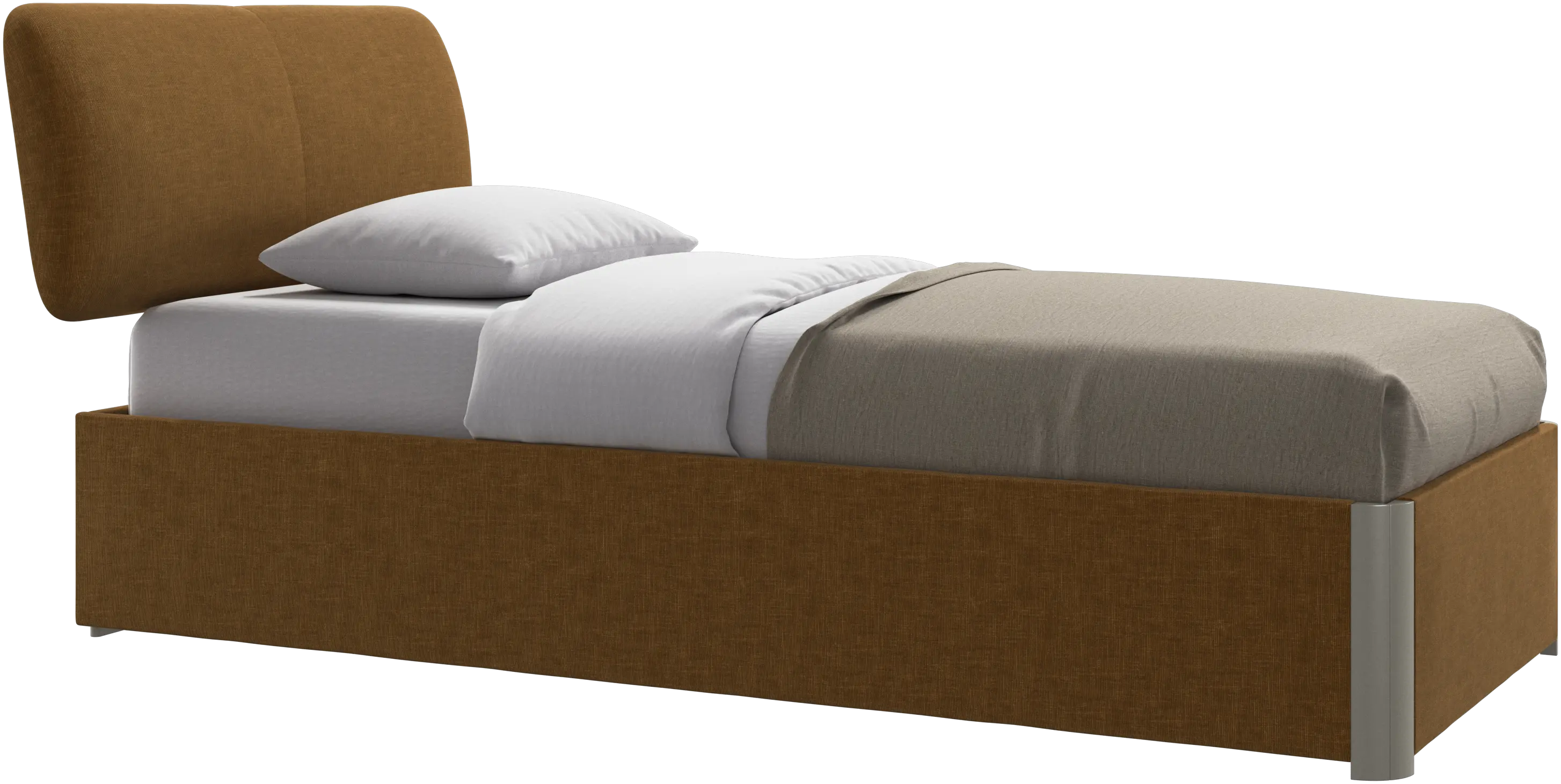 Element bed, bed-mounted headboard, with slats, excl. mattress