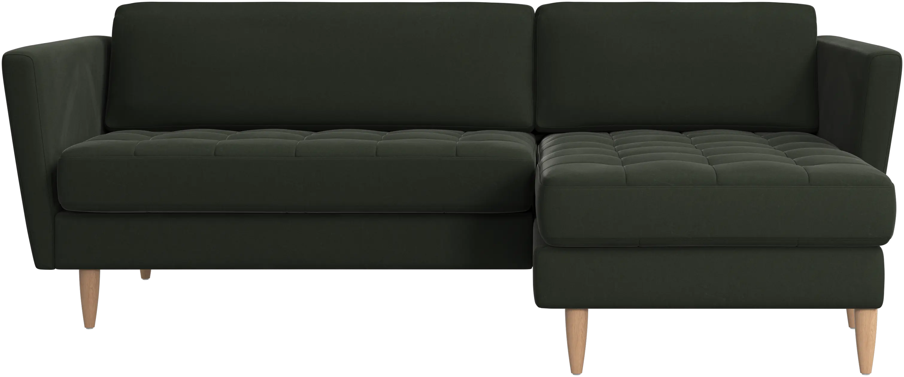 Osaka sofa with resting unit, tufted seat