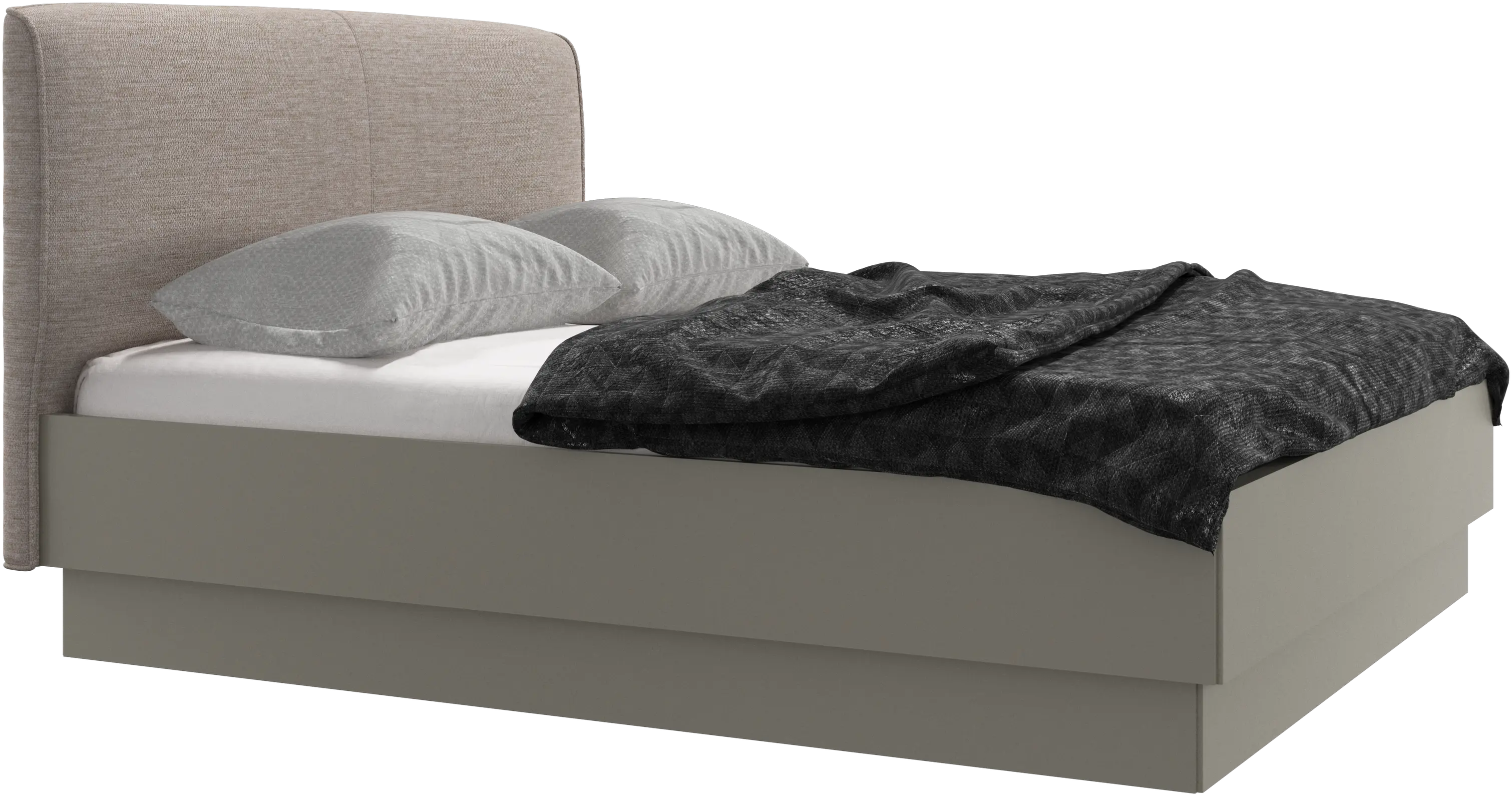 Houston, upholstered bed with storage