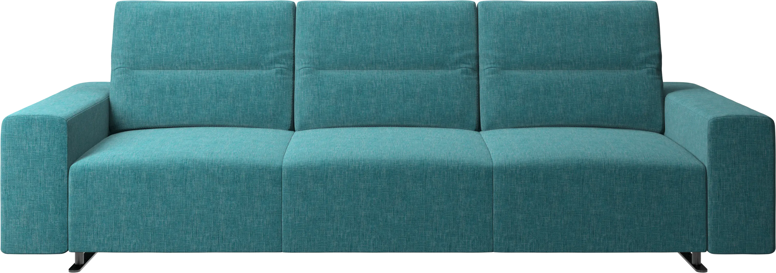 Hampton sofa with adjustable back and storage on the right side