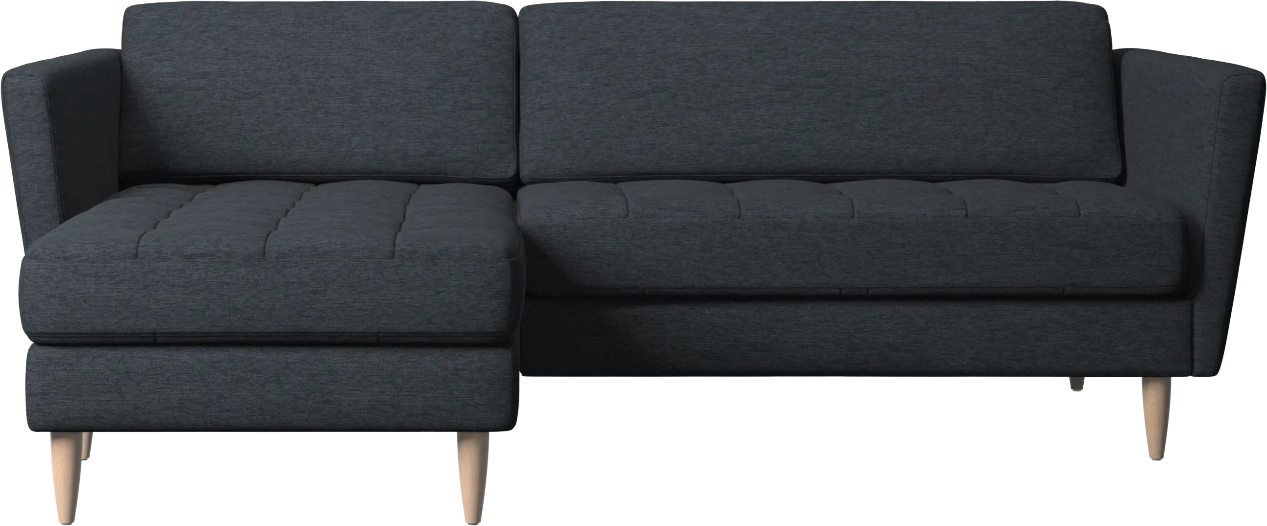 Osaka sofa with resting unit, tufted seat