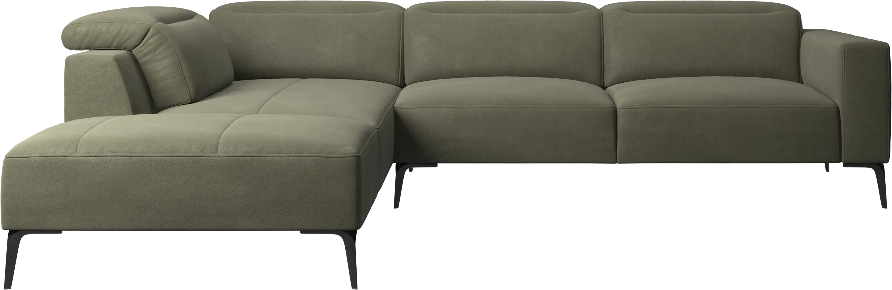 Zürich corner sofa with lounging unit