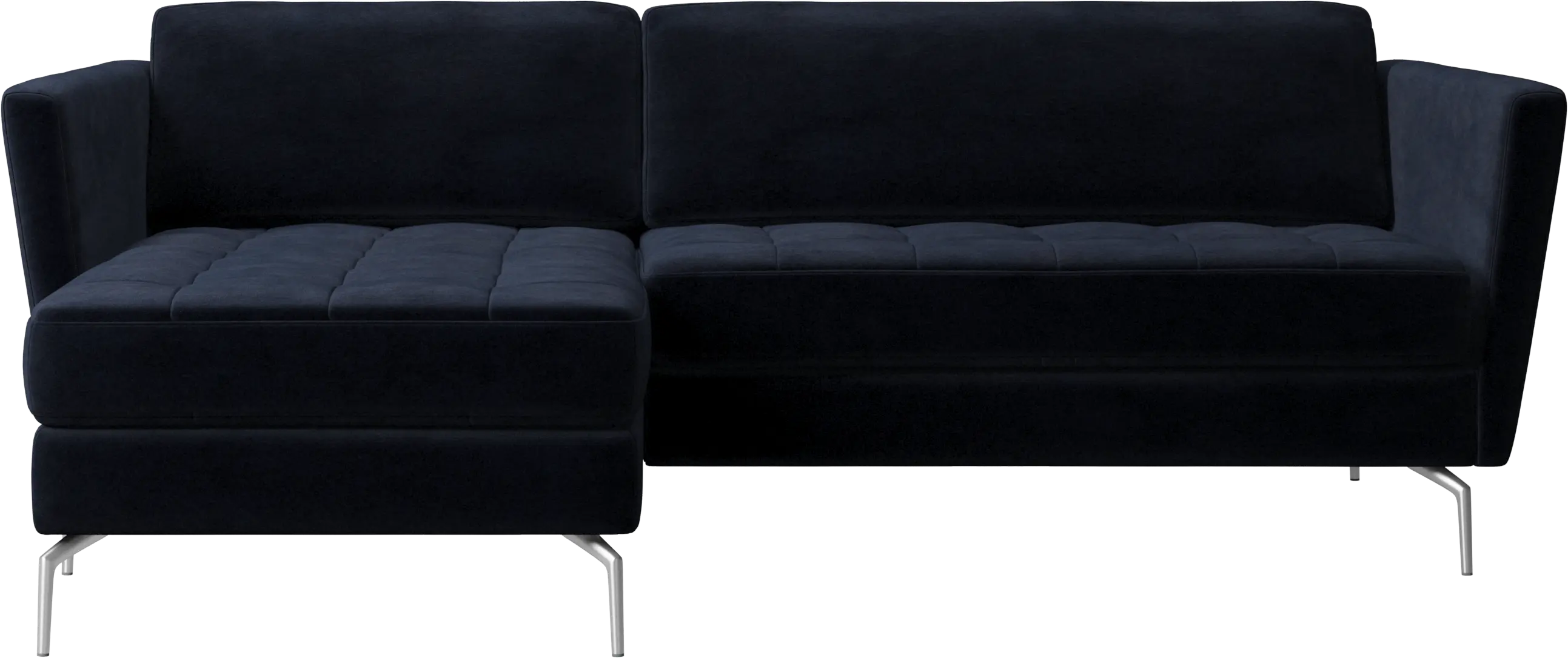 Osaka sofa with resting unit, tufted seat
