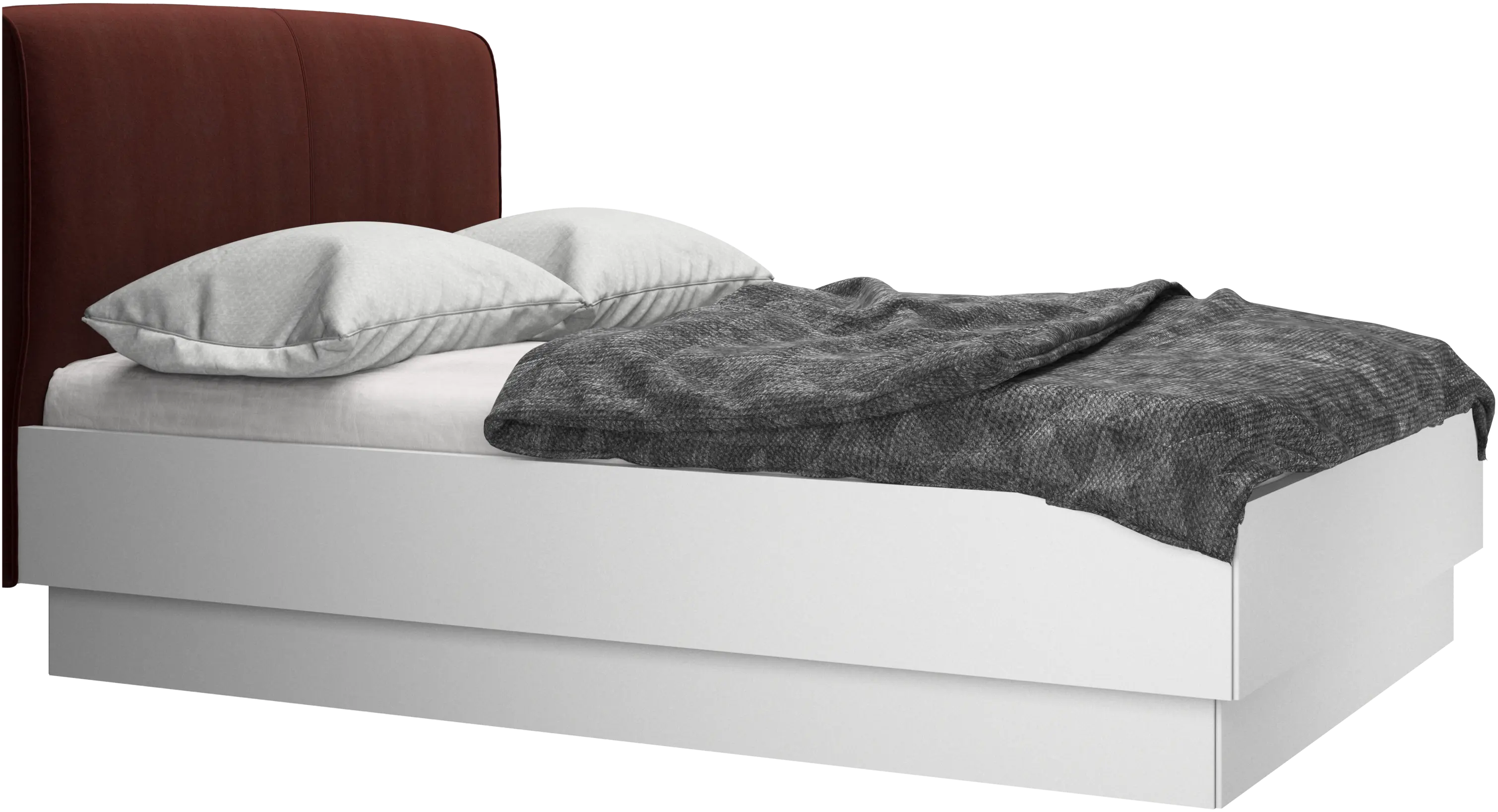 Houston, upholstered bed with storage