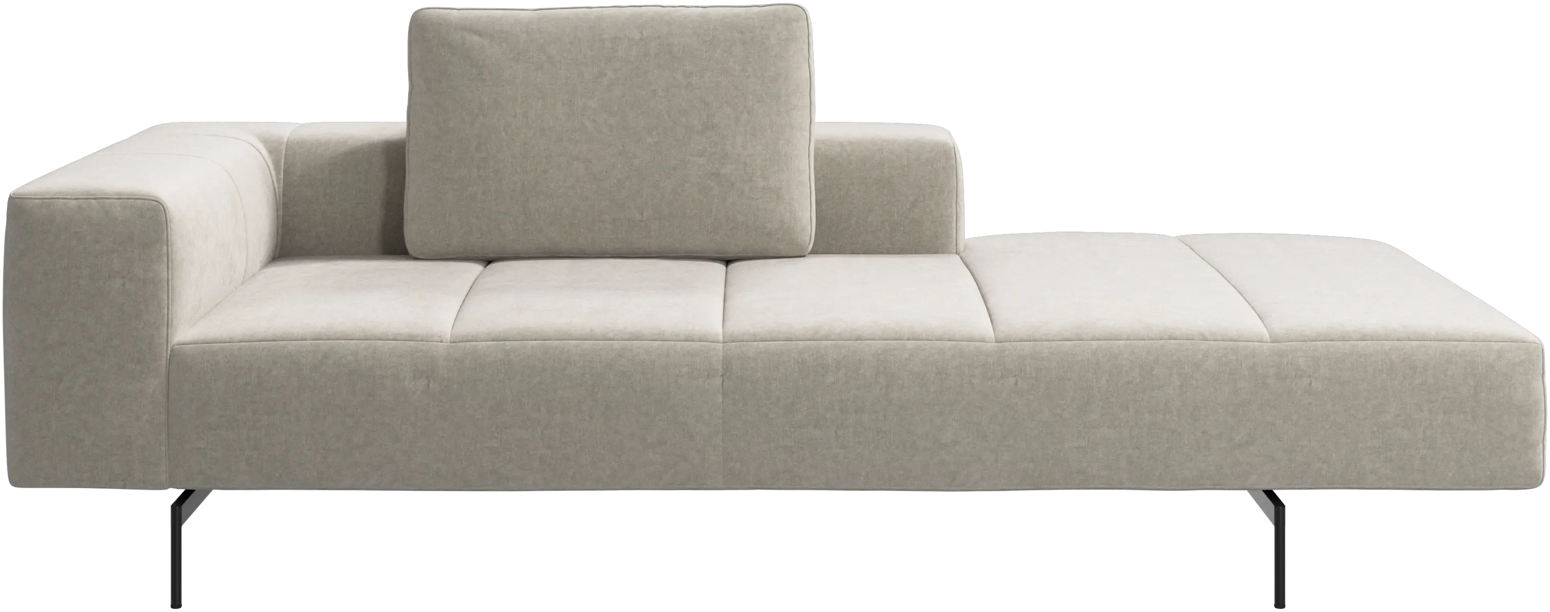 Amsterdam Iounging module for sofa, armrest left, open end right