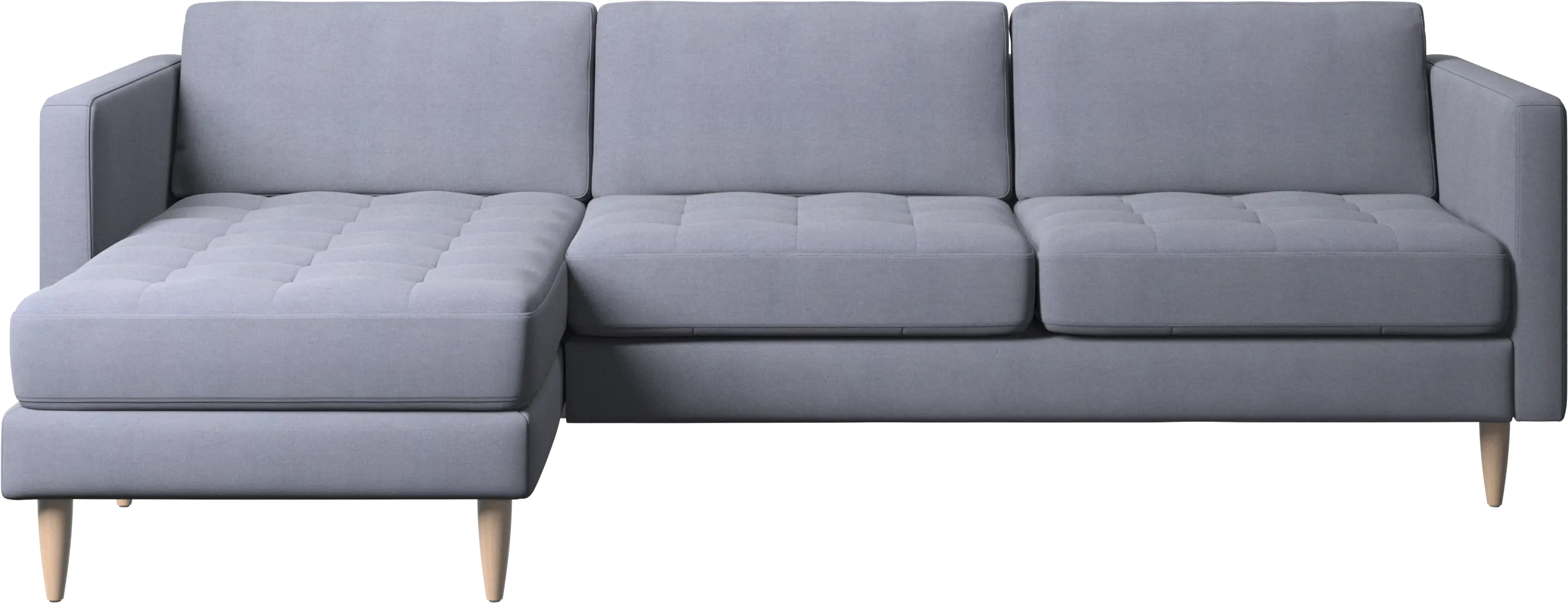 Osaka sofa with resting unit, tufted seat