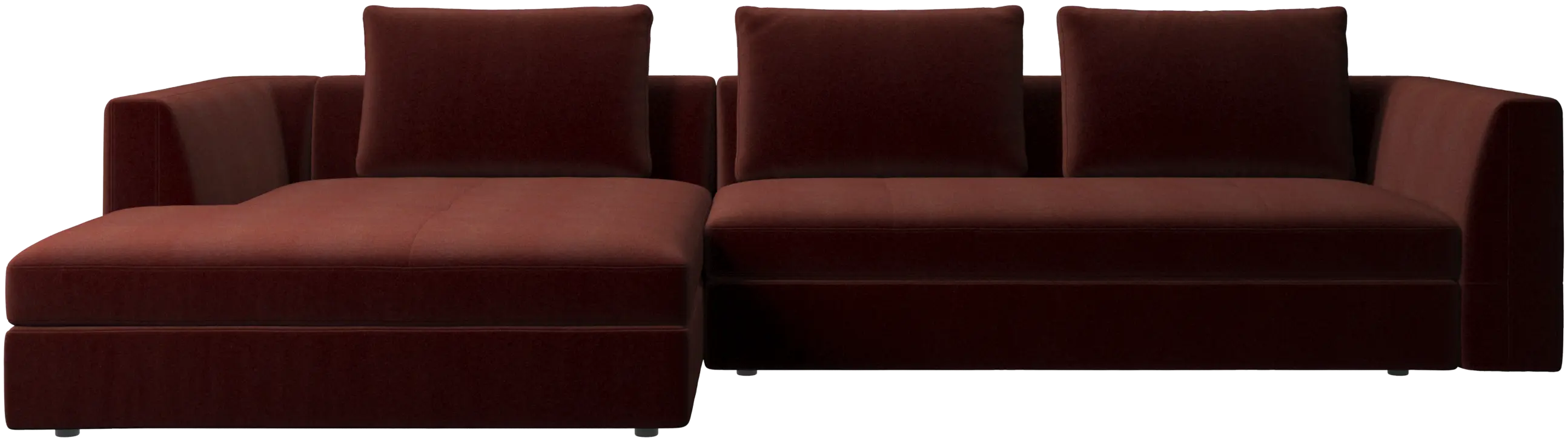 Bergamo sofa with resting unit