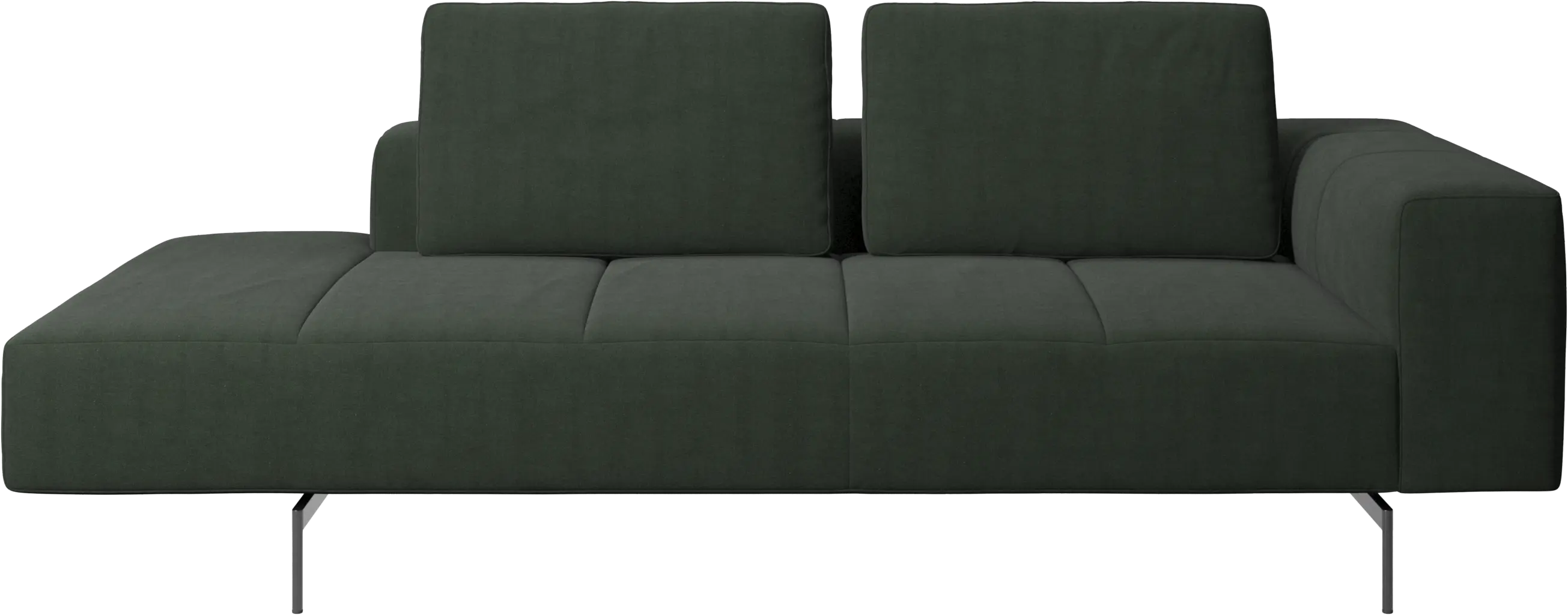 Amsterdam resting module for sofa, armrest right, open end left