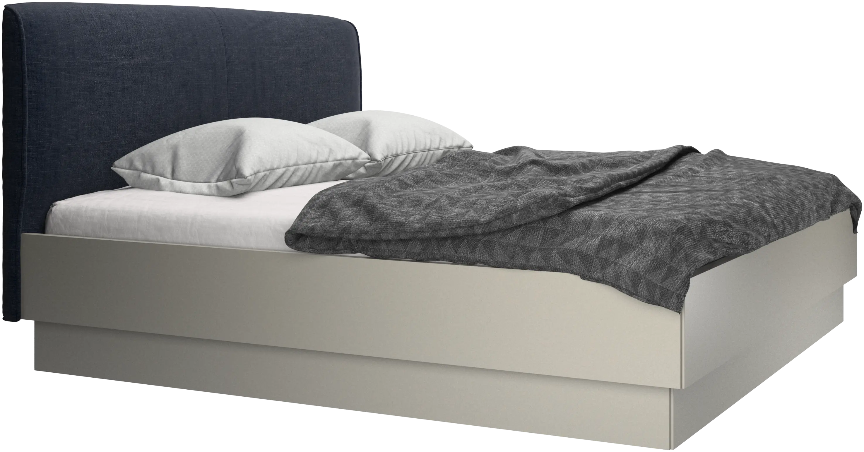 Houston, upholstered bed with storage
