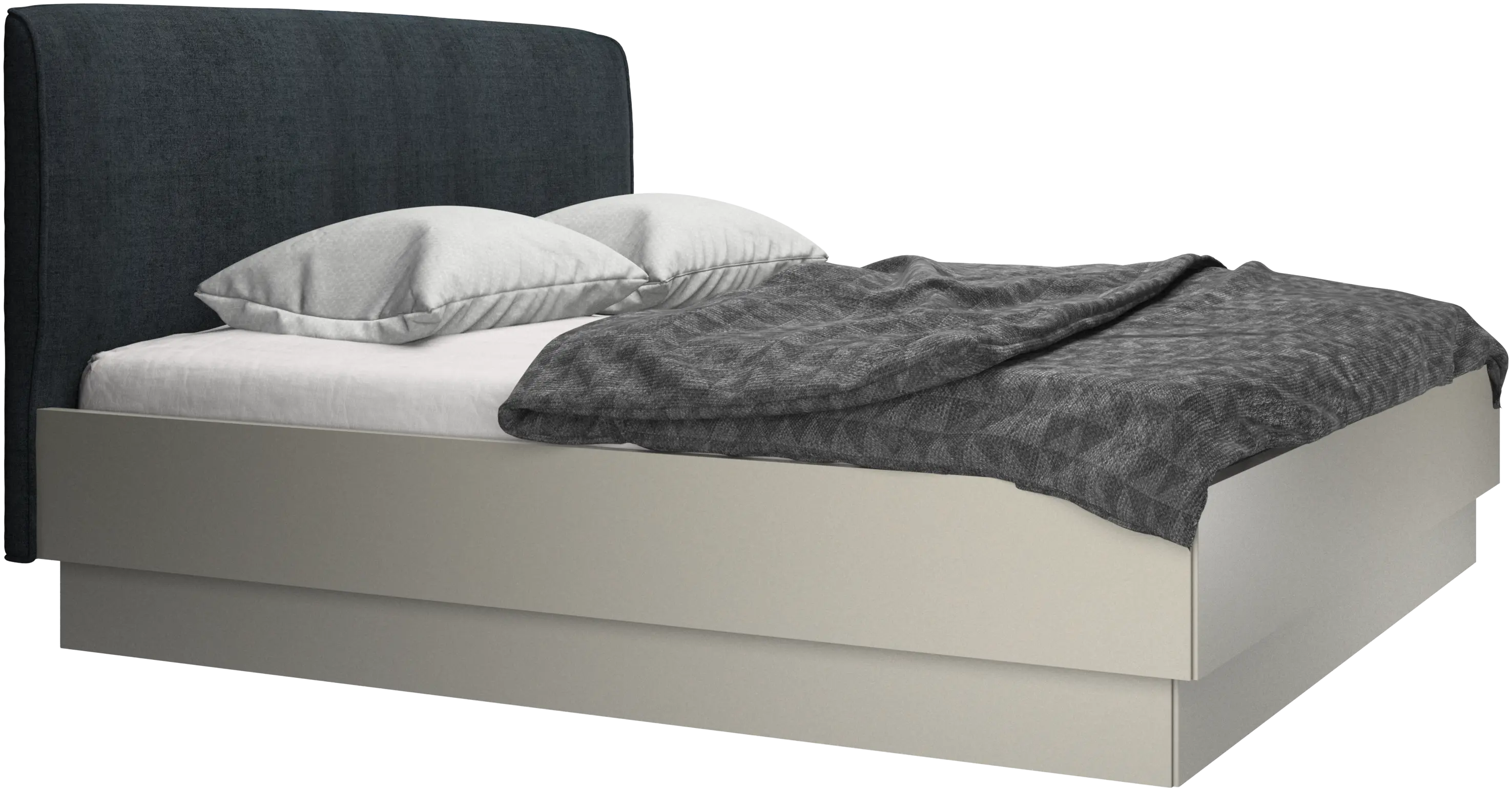 Houston, upholstered bed with storage