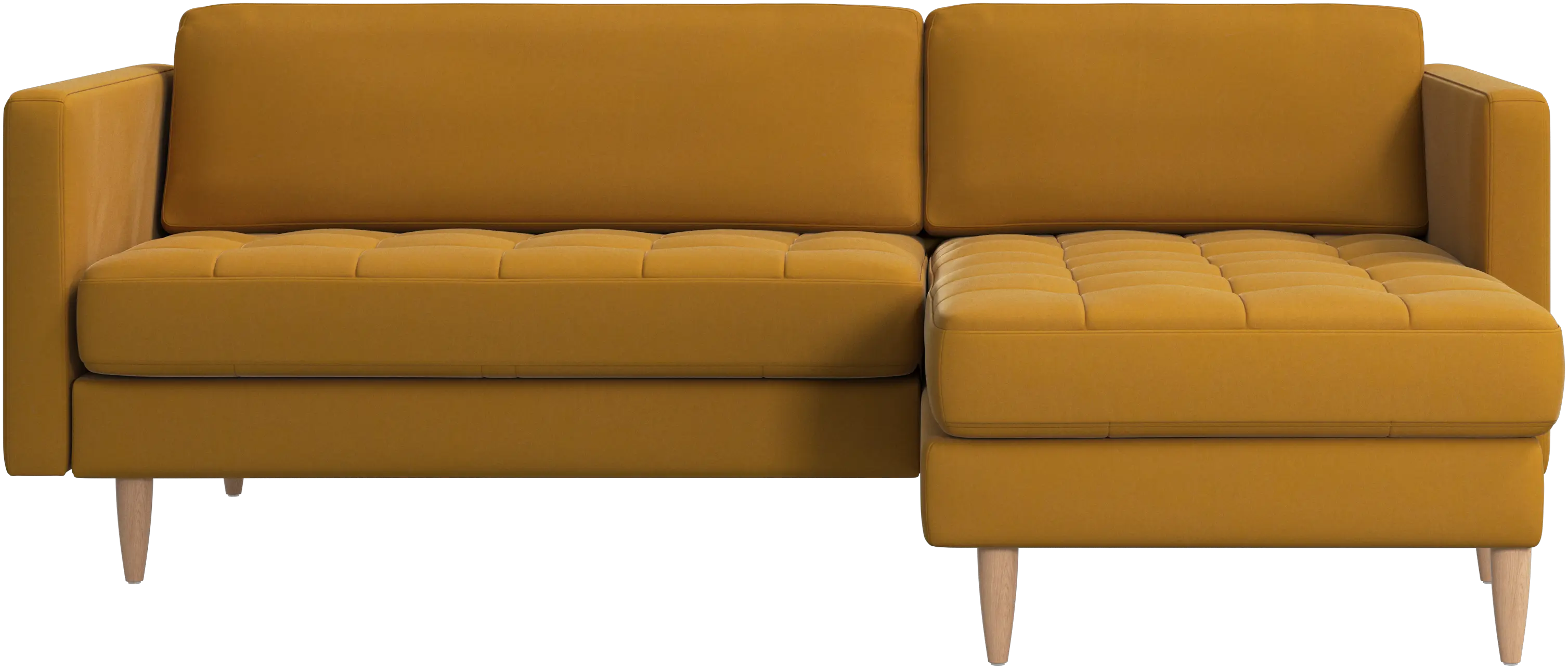 Osaka sofa with resting unit, tufted seat