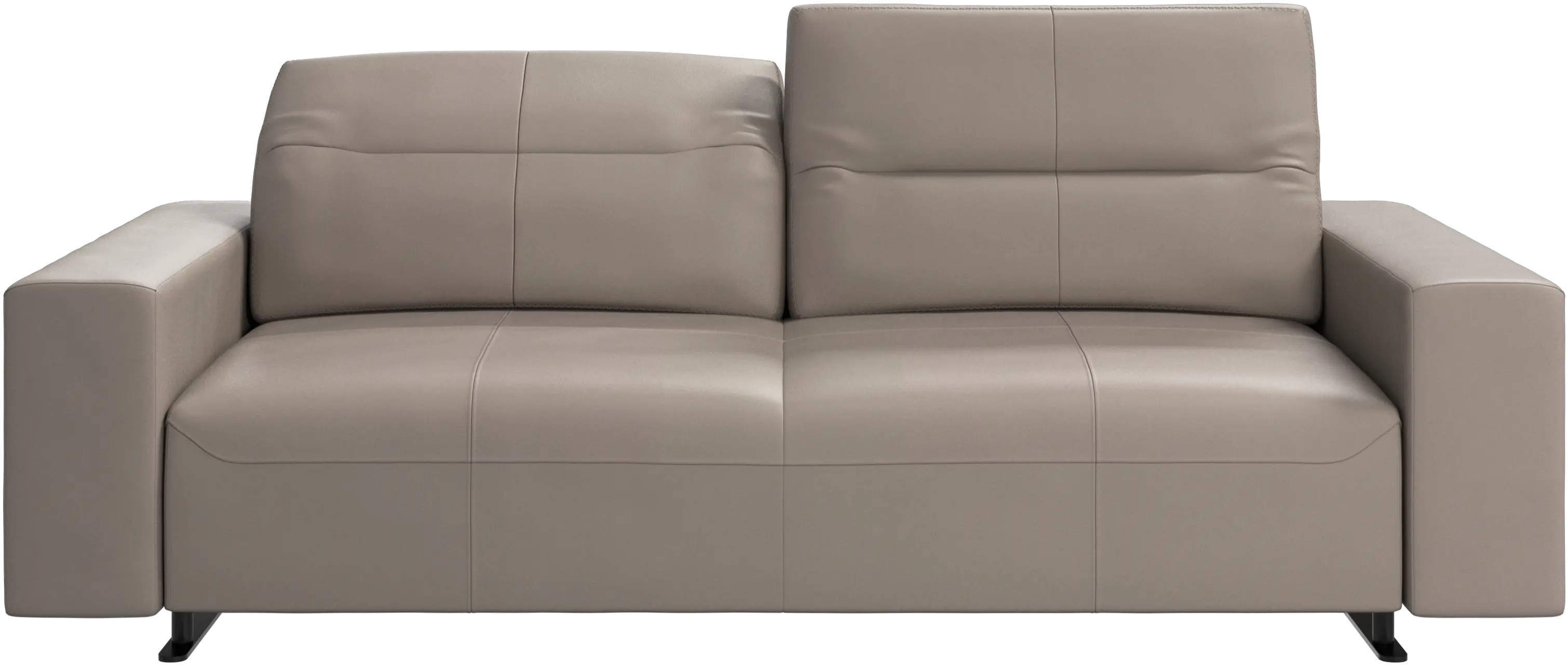 Hampton sofa with adjustable back and storage on the left side