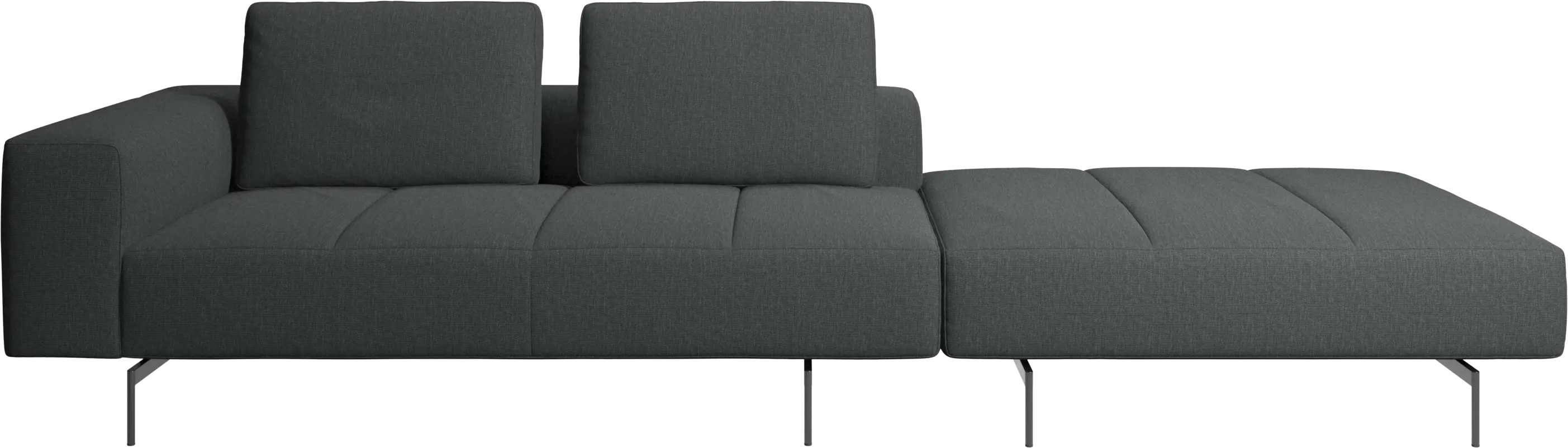 Amsterdam sofa with footstool on right side
