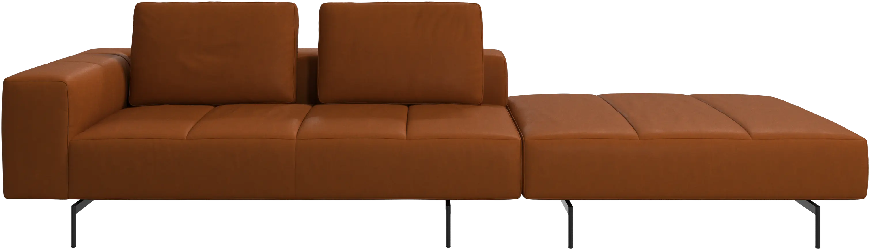 Canapé Amsterdam avec pouf sur la droite