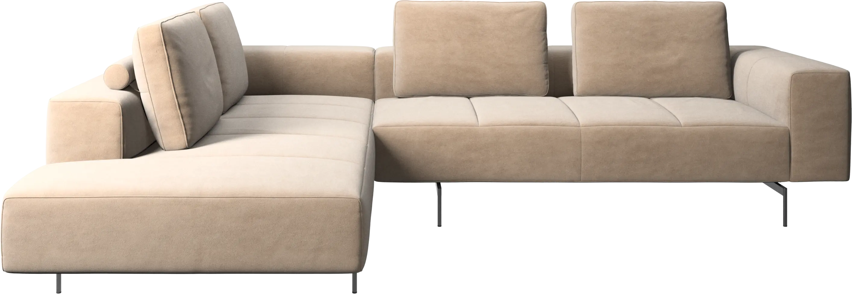 Amsterdam corner sofa with lounging unit