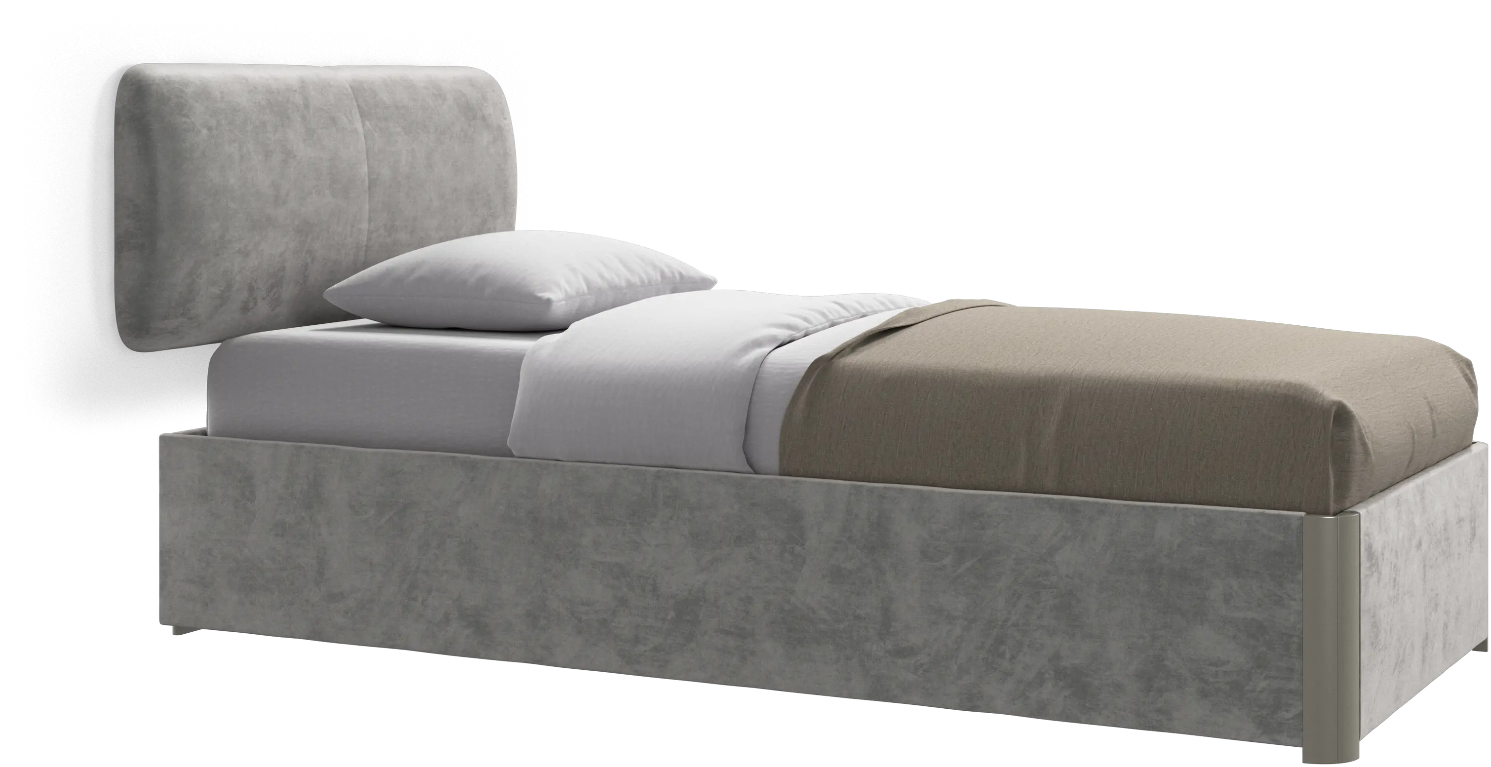Element bed, wall-mounted headboard, without slats, excl. mattress
