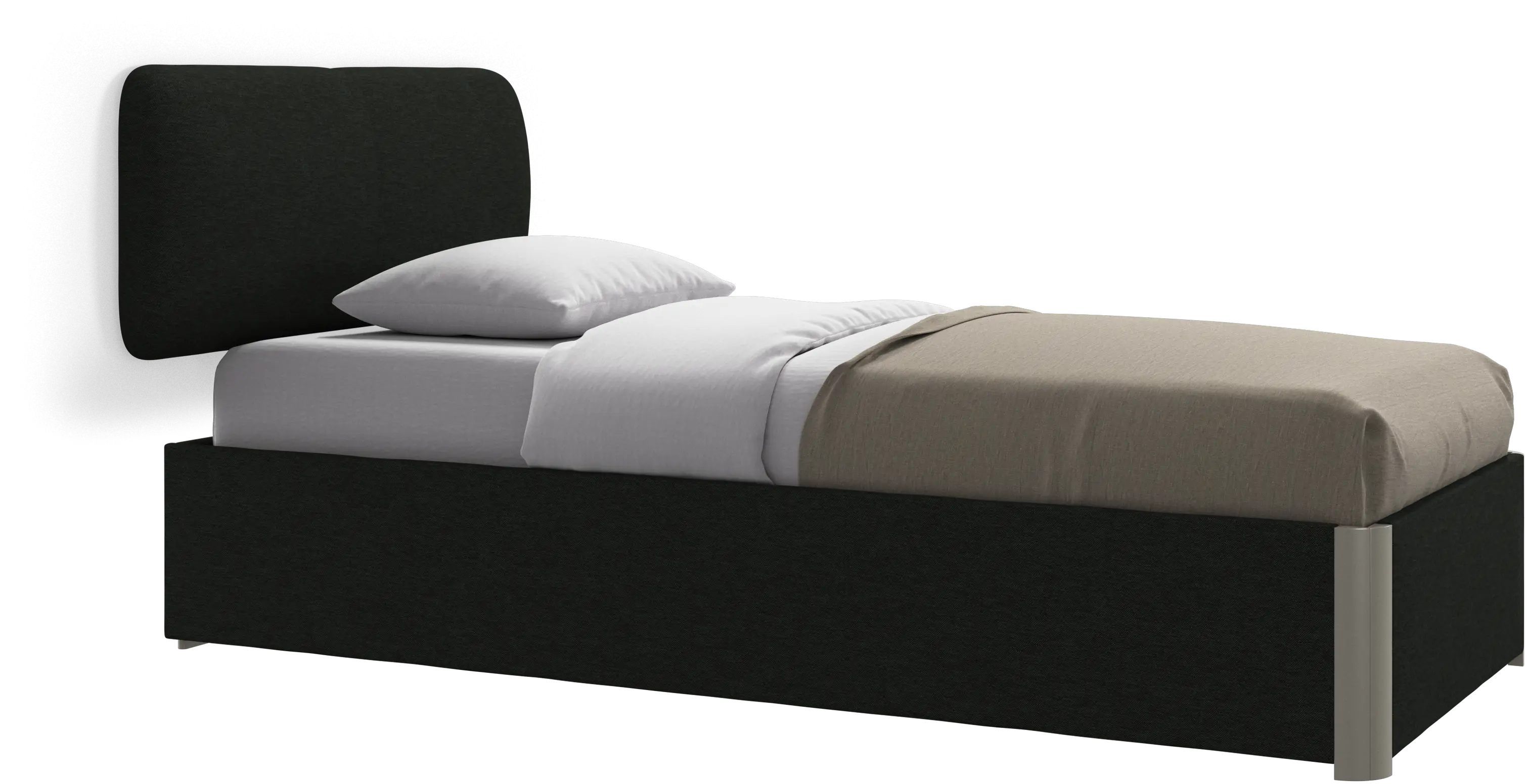 Element bed, wall-mounted headboard, with slats, excl. mattress