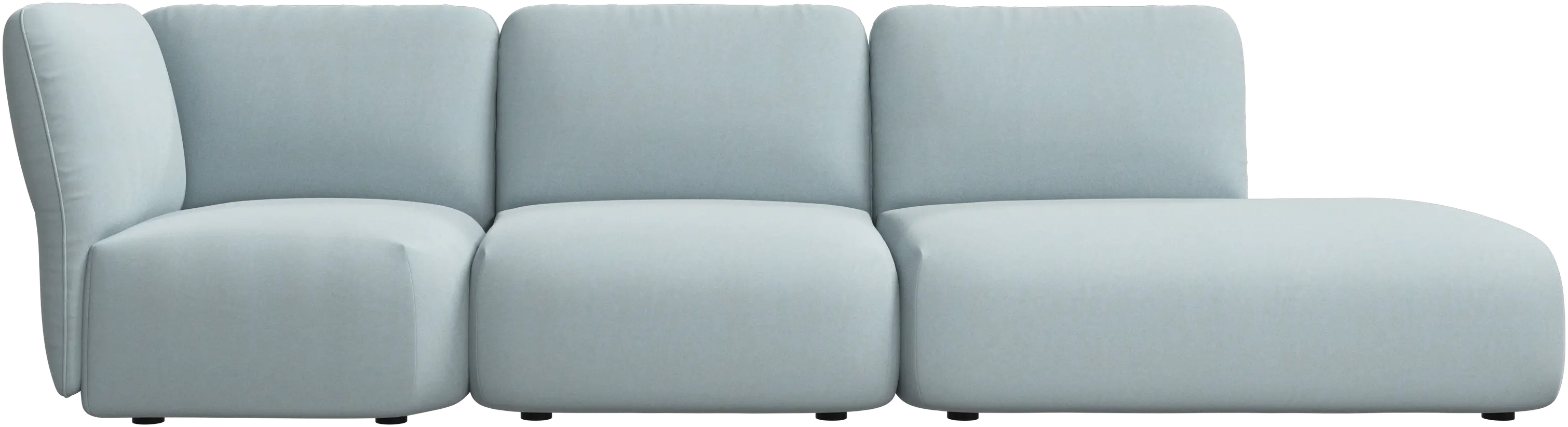 Paraggi sofa with lounging unit left