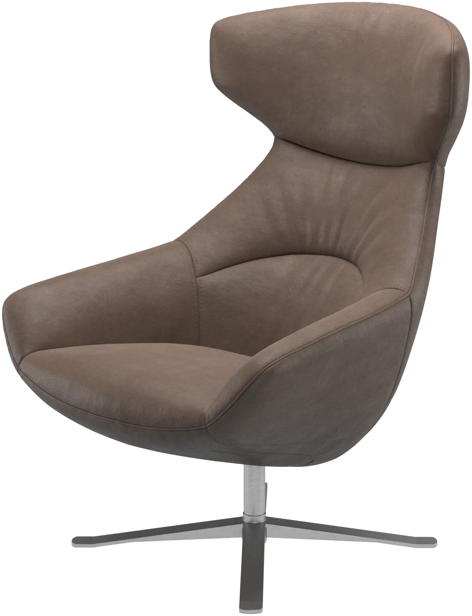 Porto chair with reclining back function and swivel base